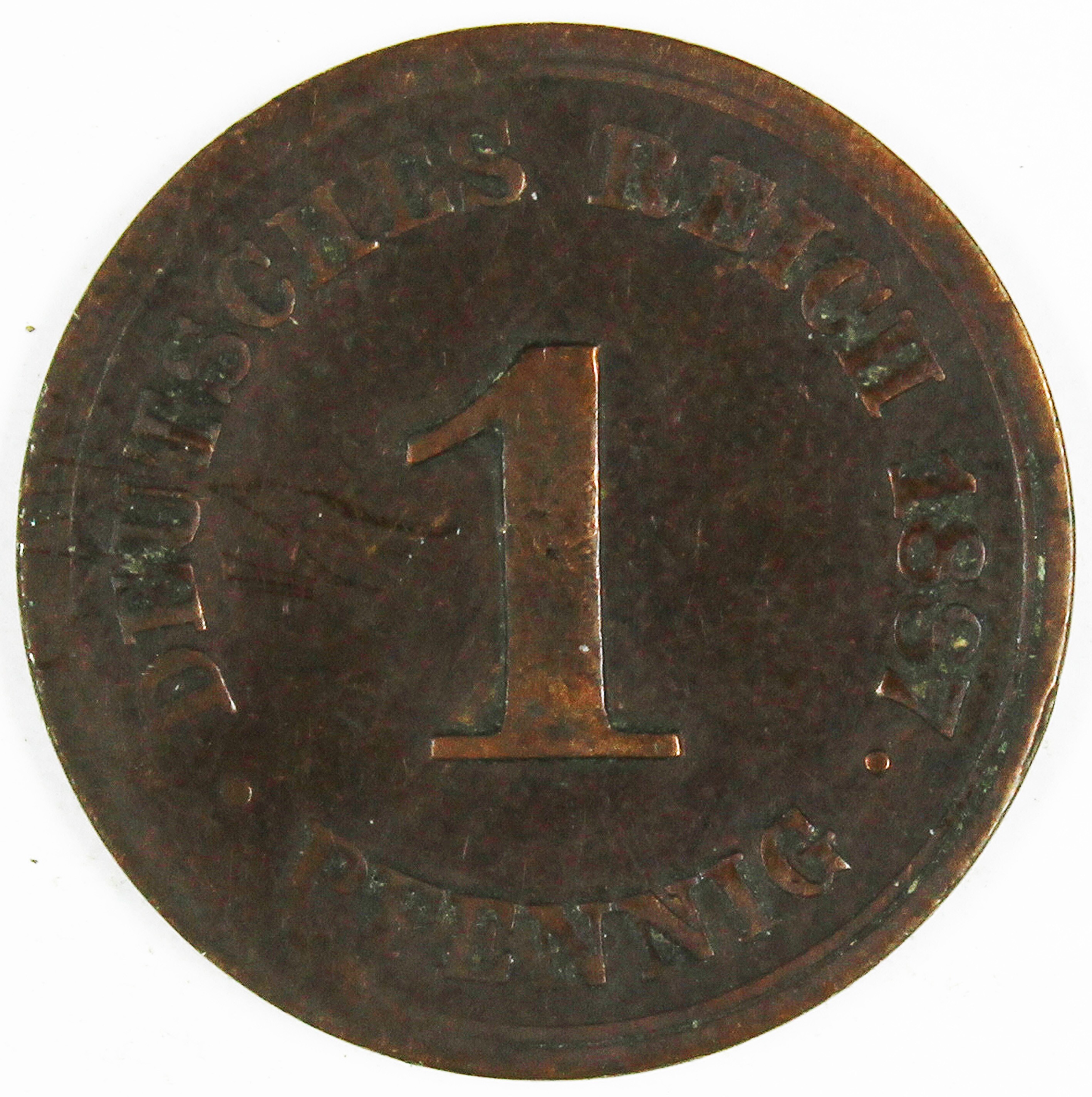 1 Pfennig, 1887 (Museum Wolmirstedt RR-F)