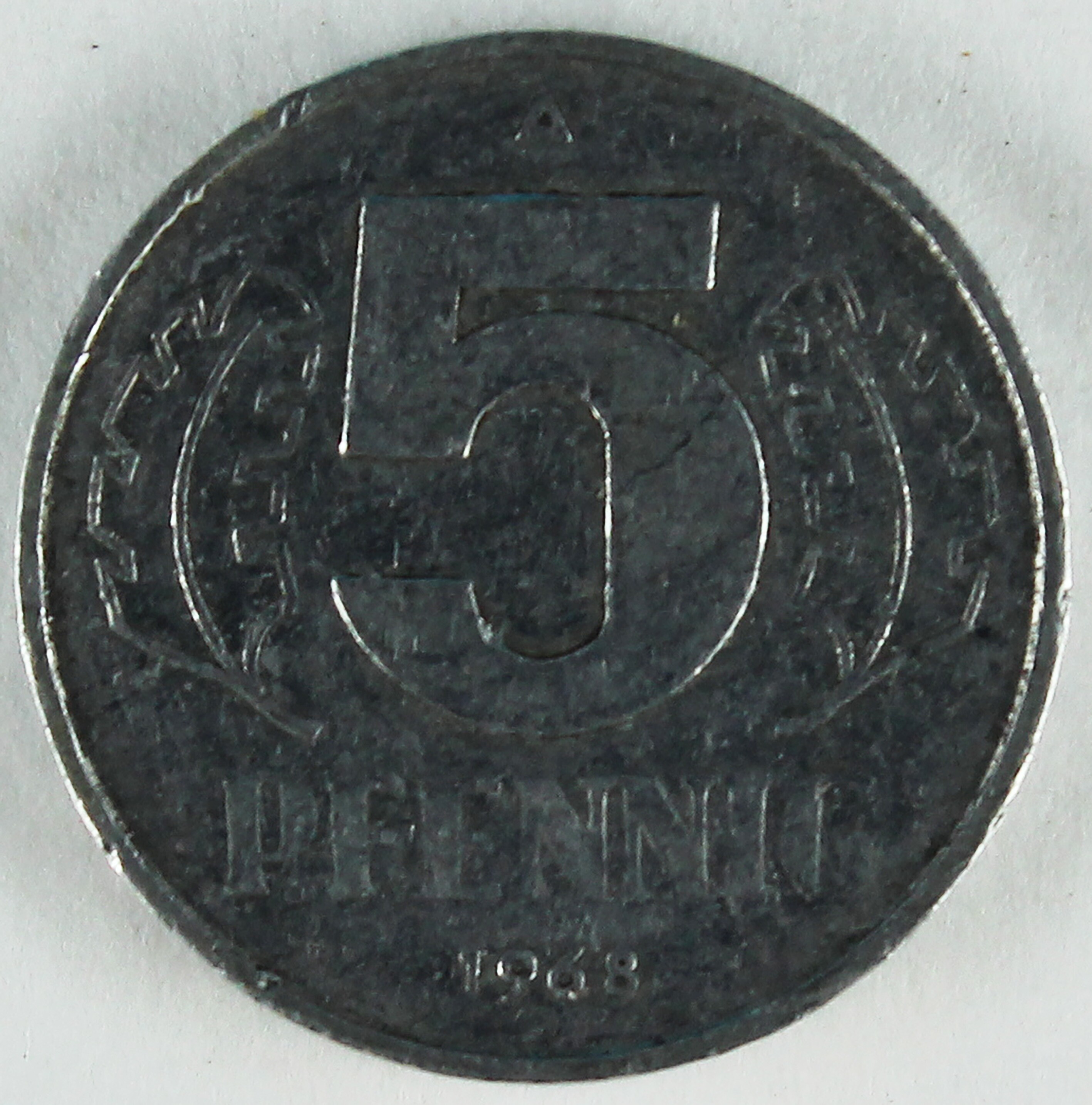 5 Pfennig 1968 (Museum Wolmirstedt RR-F)