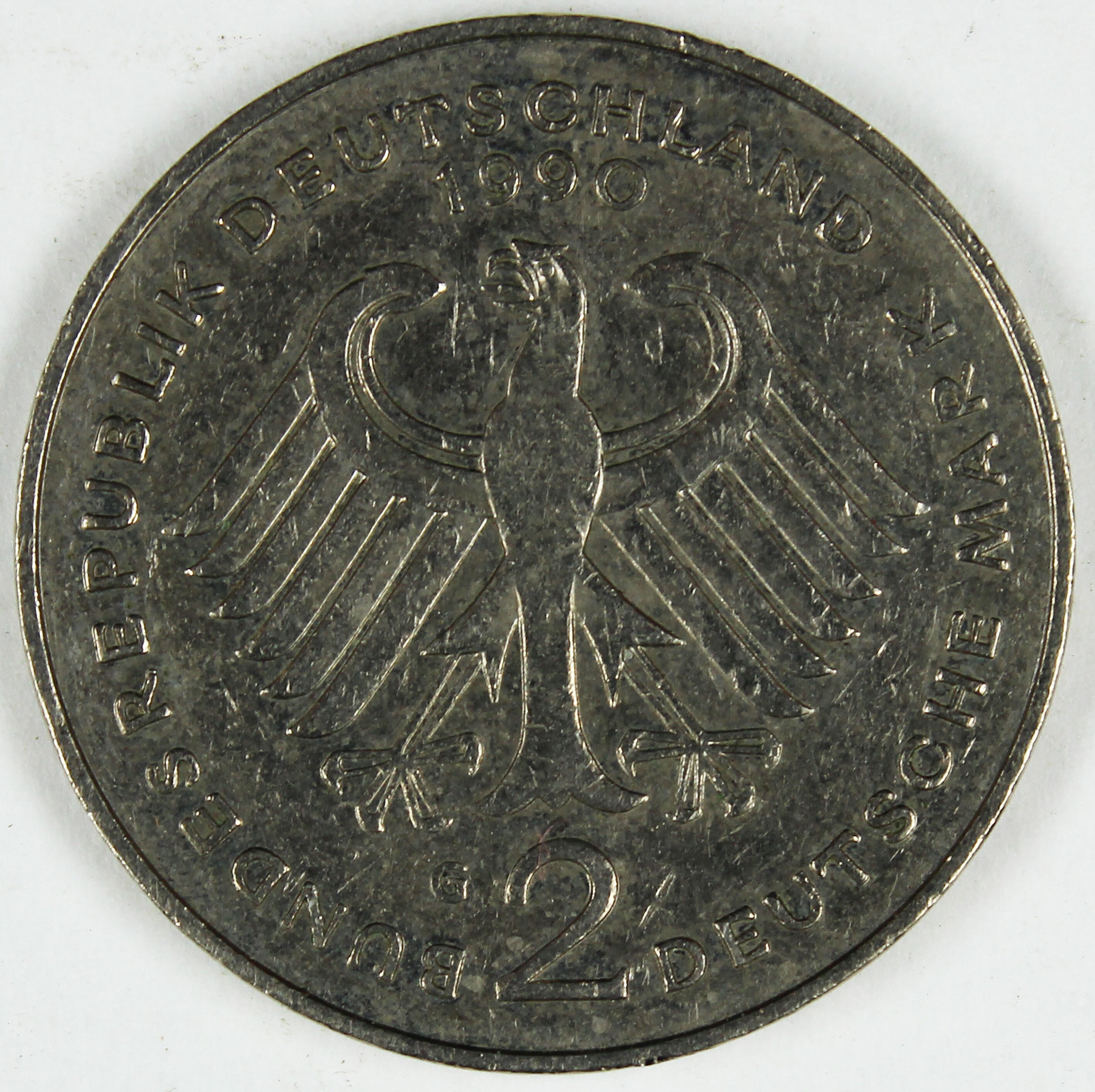 2 Deutsche Mark 1990 (Museum Wolmirstedt RR-F)