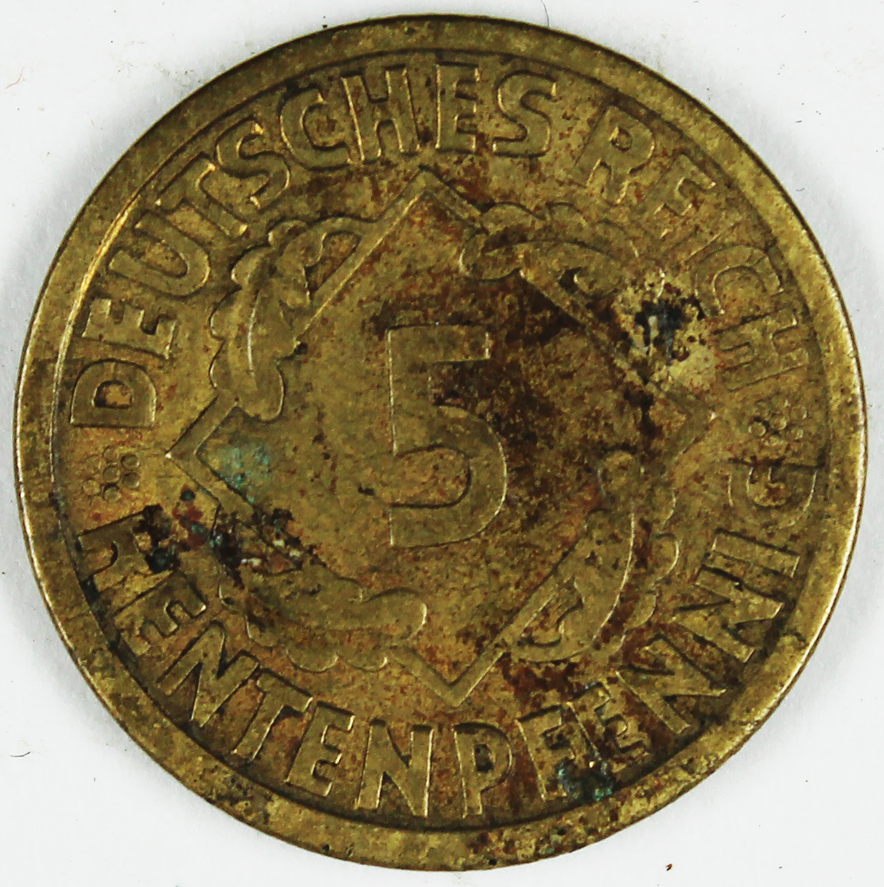5 Rentenpfennig 1924 (Museum Wolmirstedt RR-F)