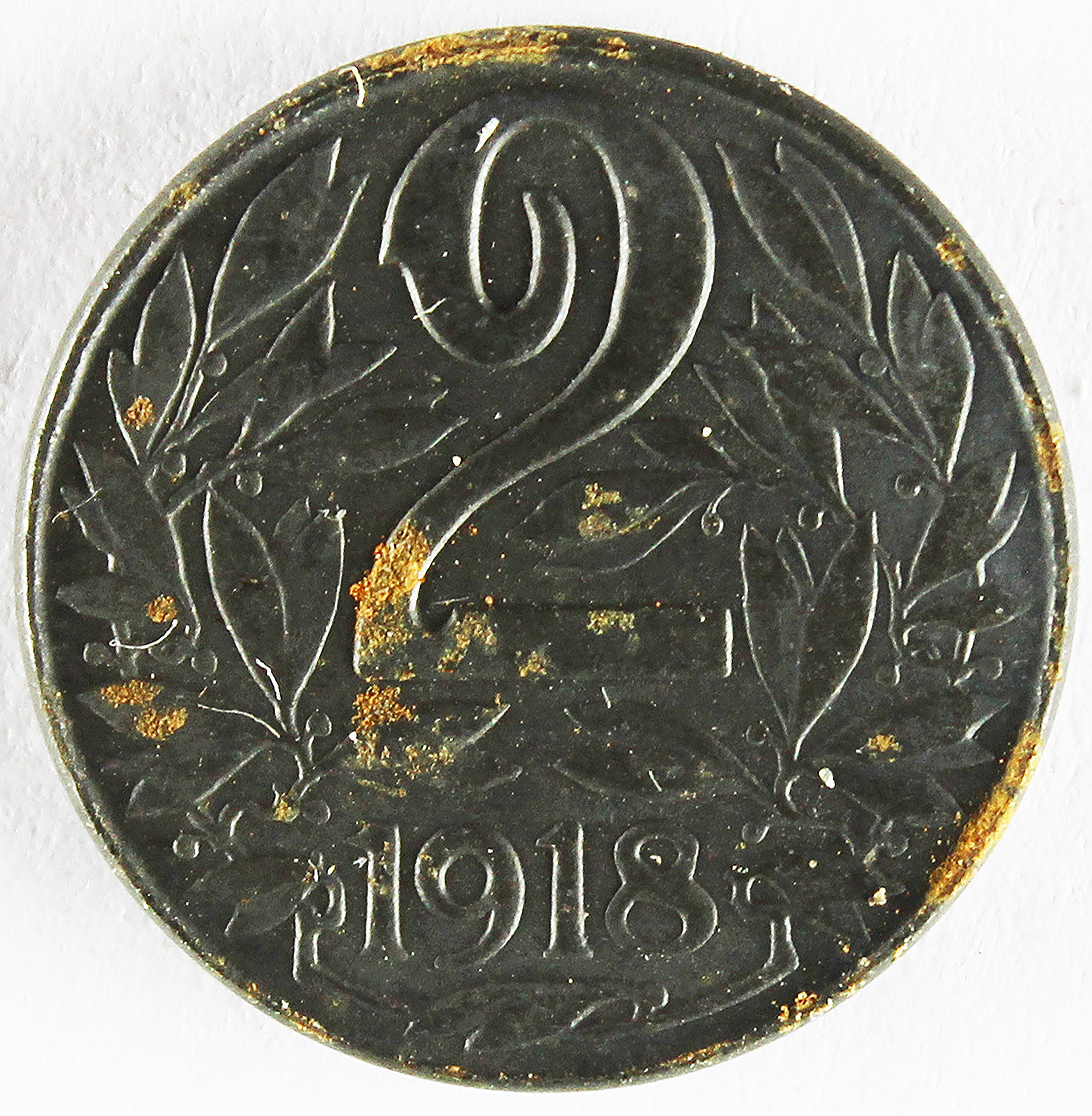Münze 1918 (Museum Wolmirstedt RR-F)