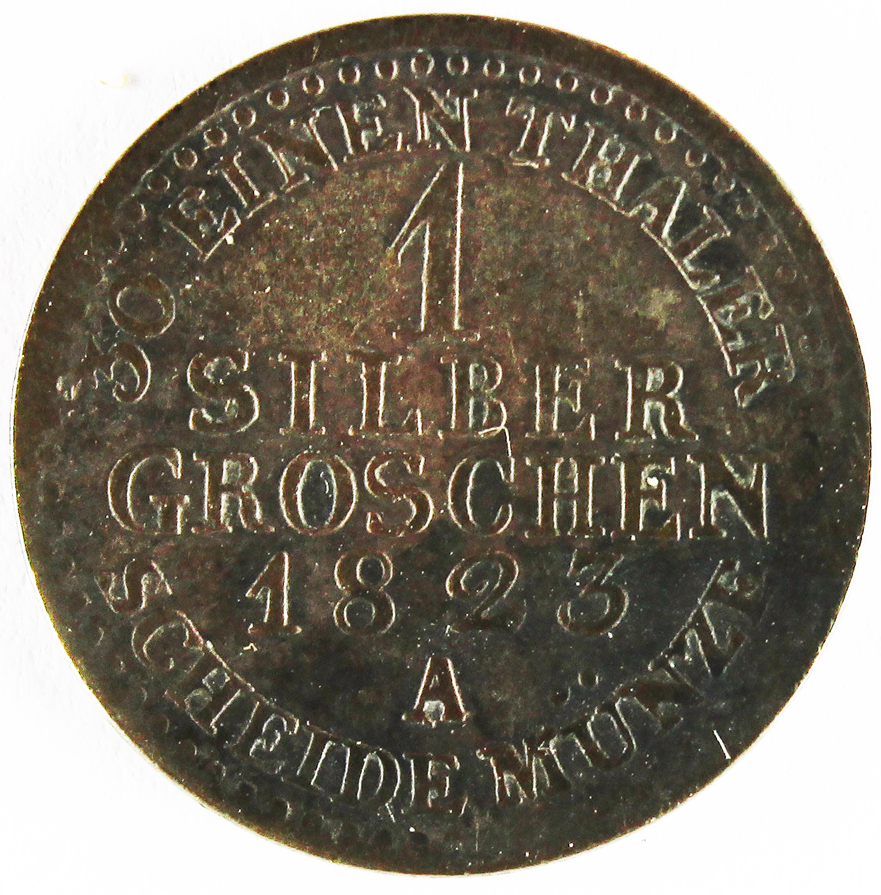 Münze 1823 (Museum Wolmirstedt RR-F)