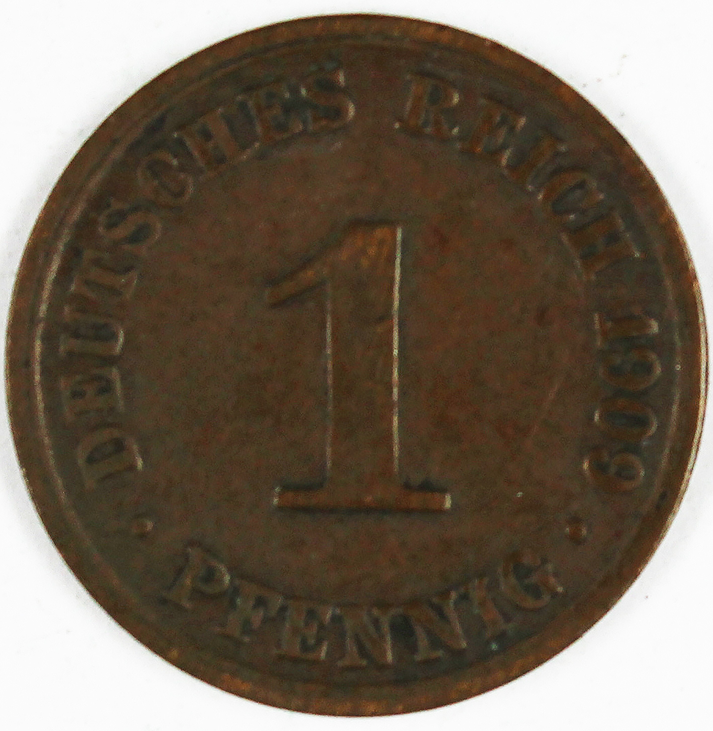 1 Pfennig, 1909 (Museum Wolmirstedt RR-F)
