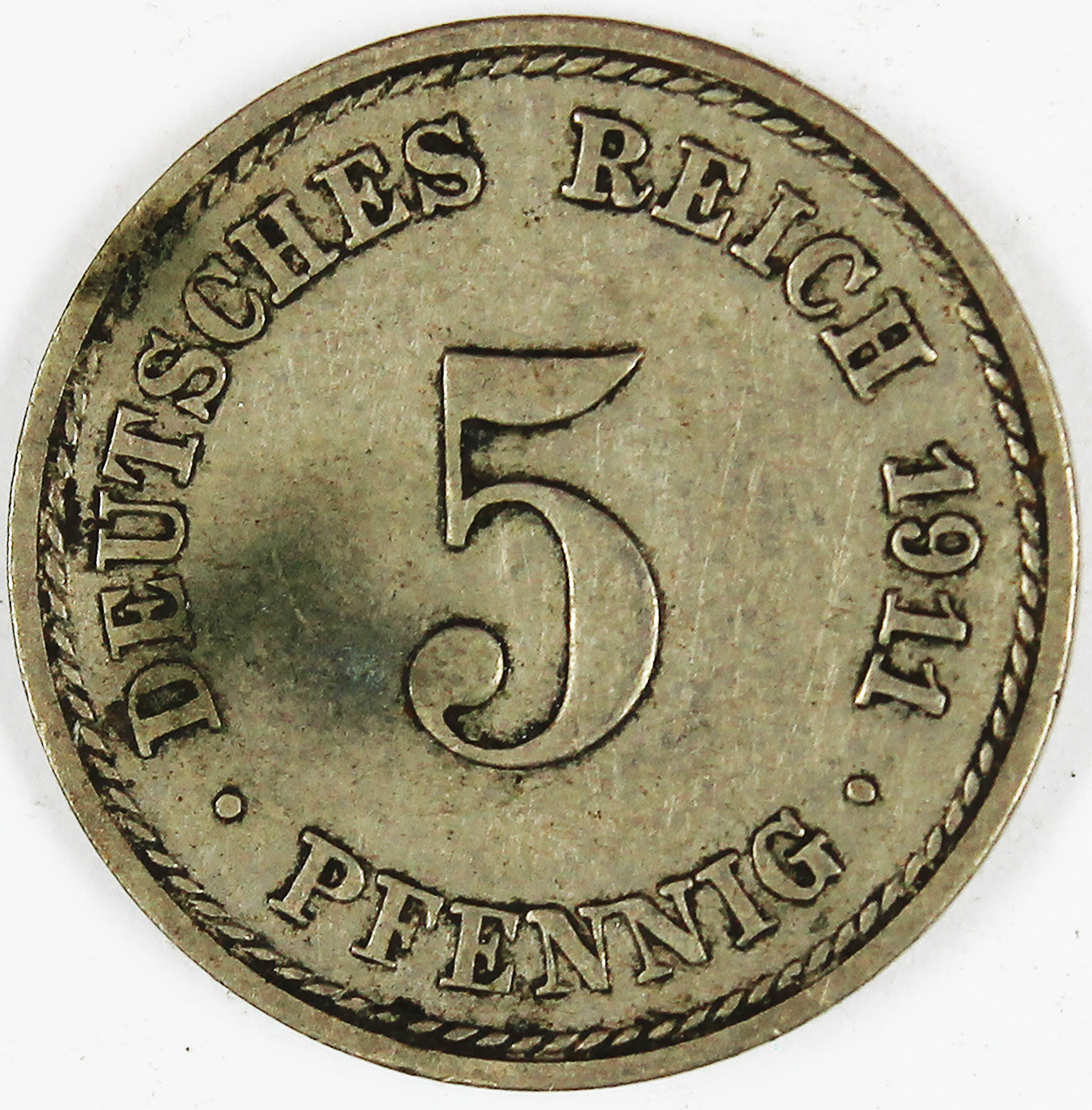 5 Pfennig, 1911 (Museum Wolmirstedt RR-F)