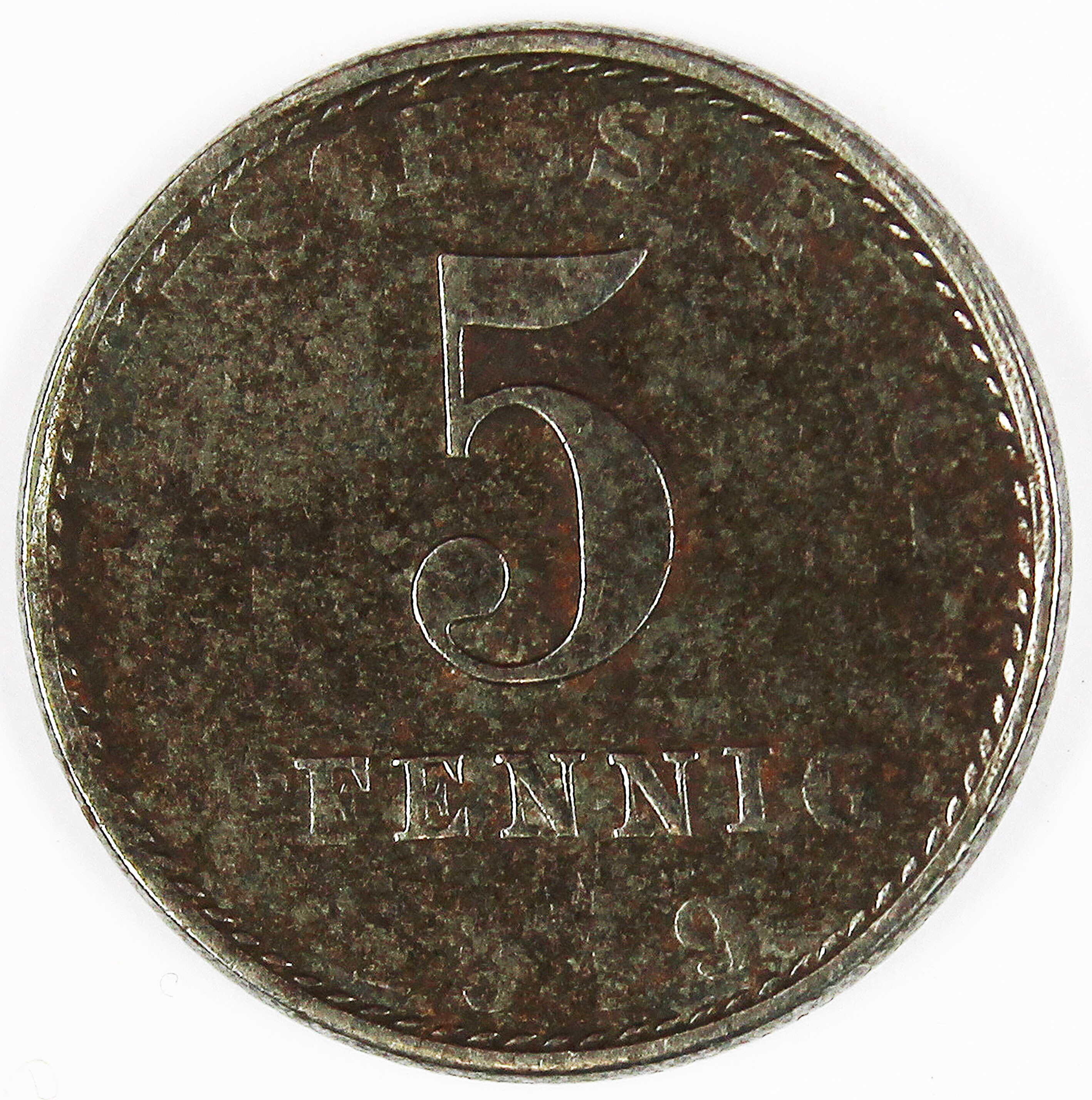 5 Pfennig, 1919 (Museum Wolmirstedt RR-F)