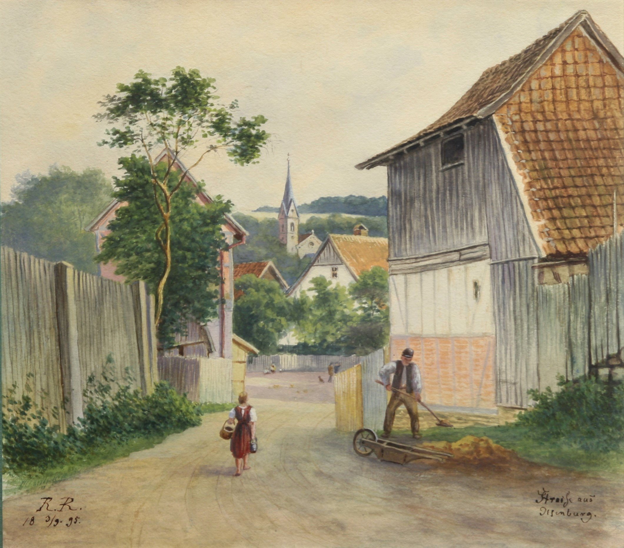 Straße aus Ilsenburg, 1895 (Harzmuseum Wernigerode CC BY-NC-SA)