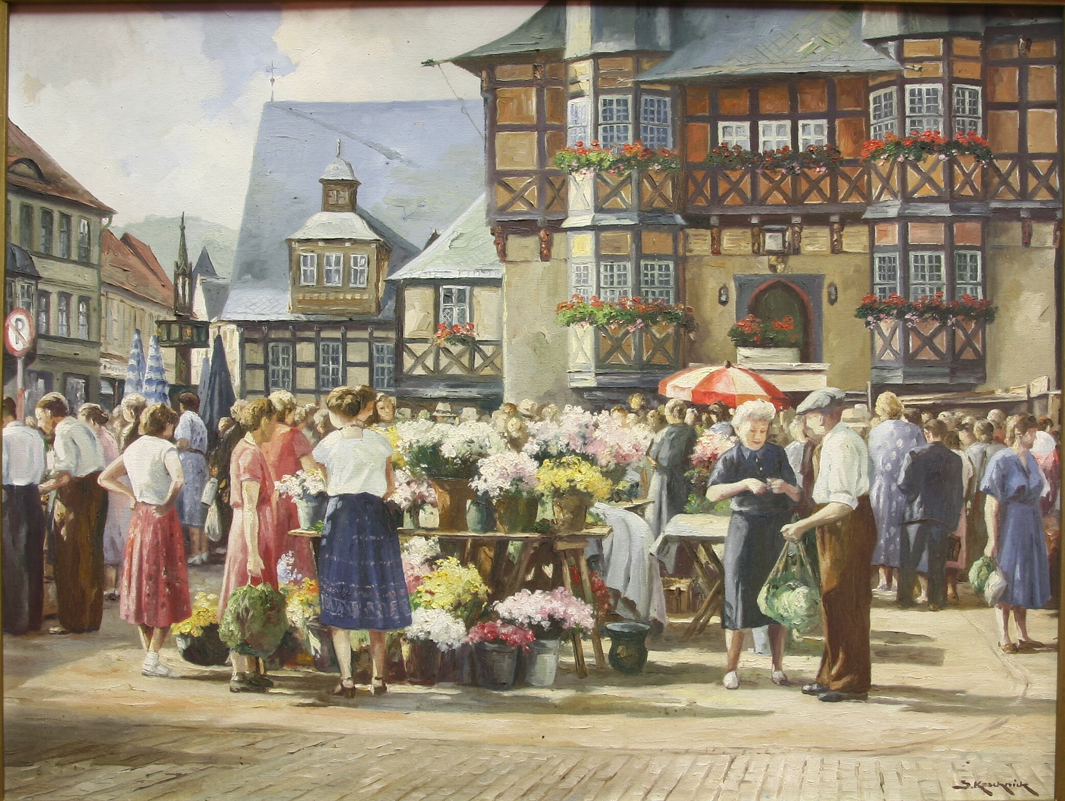 Markt in Wernigerode (Harzmuseum Wernigerode CC BY-NC-SA)