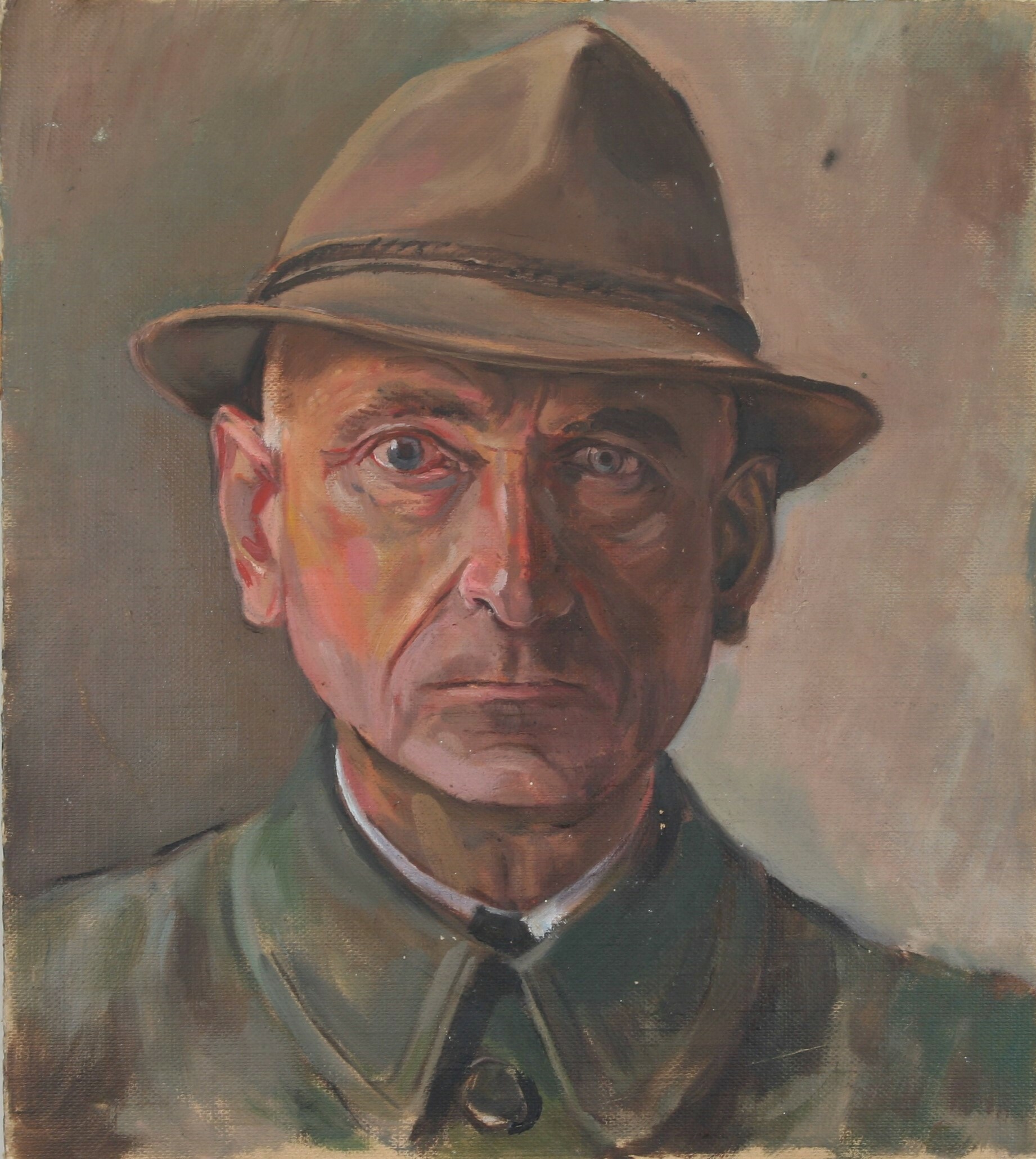 Portrait Mann mit Hut (Harzmuseum Wernigerode CC BY-NC-SA)