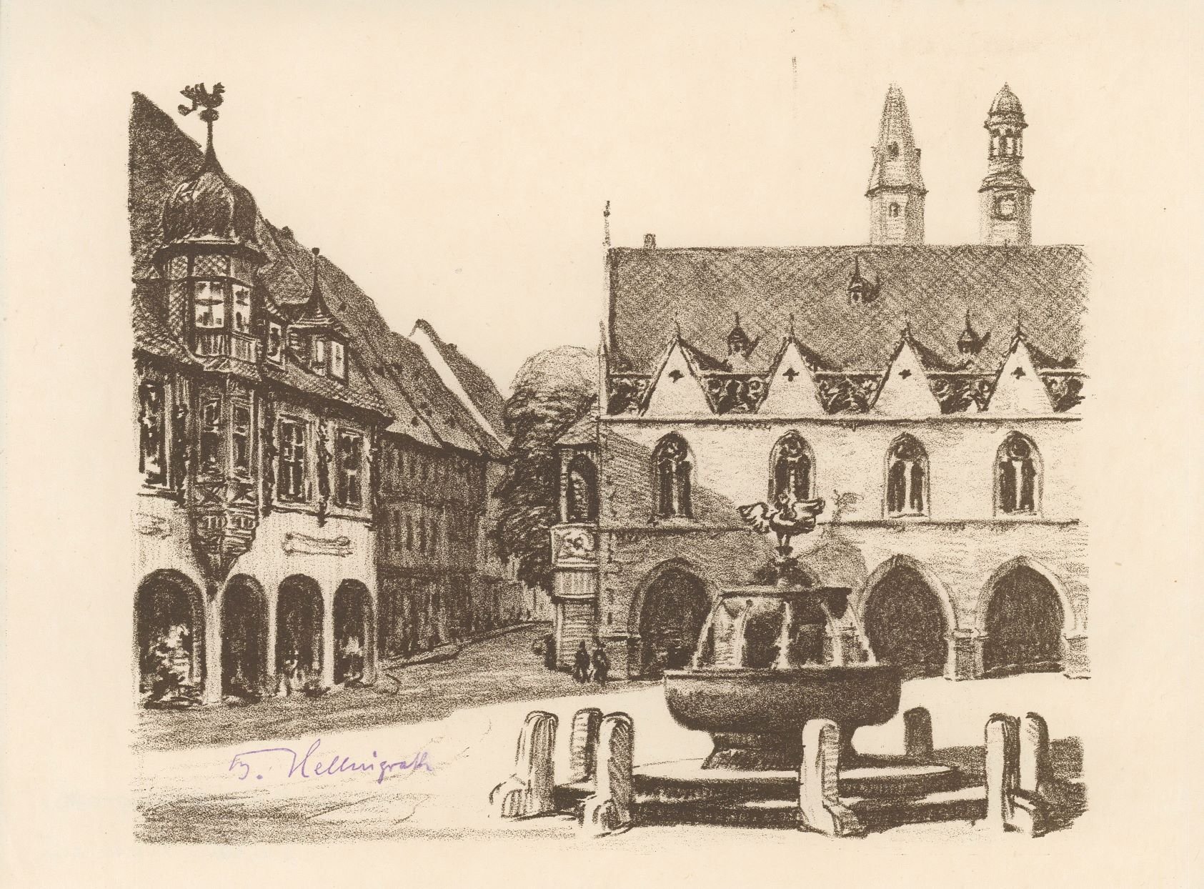 Goslar - Rathaus (Harzmuseum Wernigerode CC BY-NC-SA)