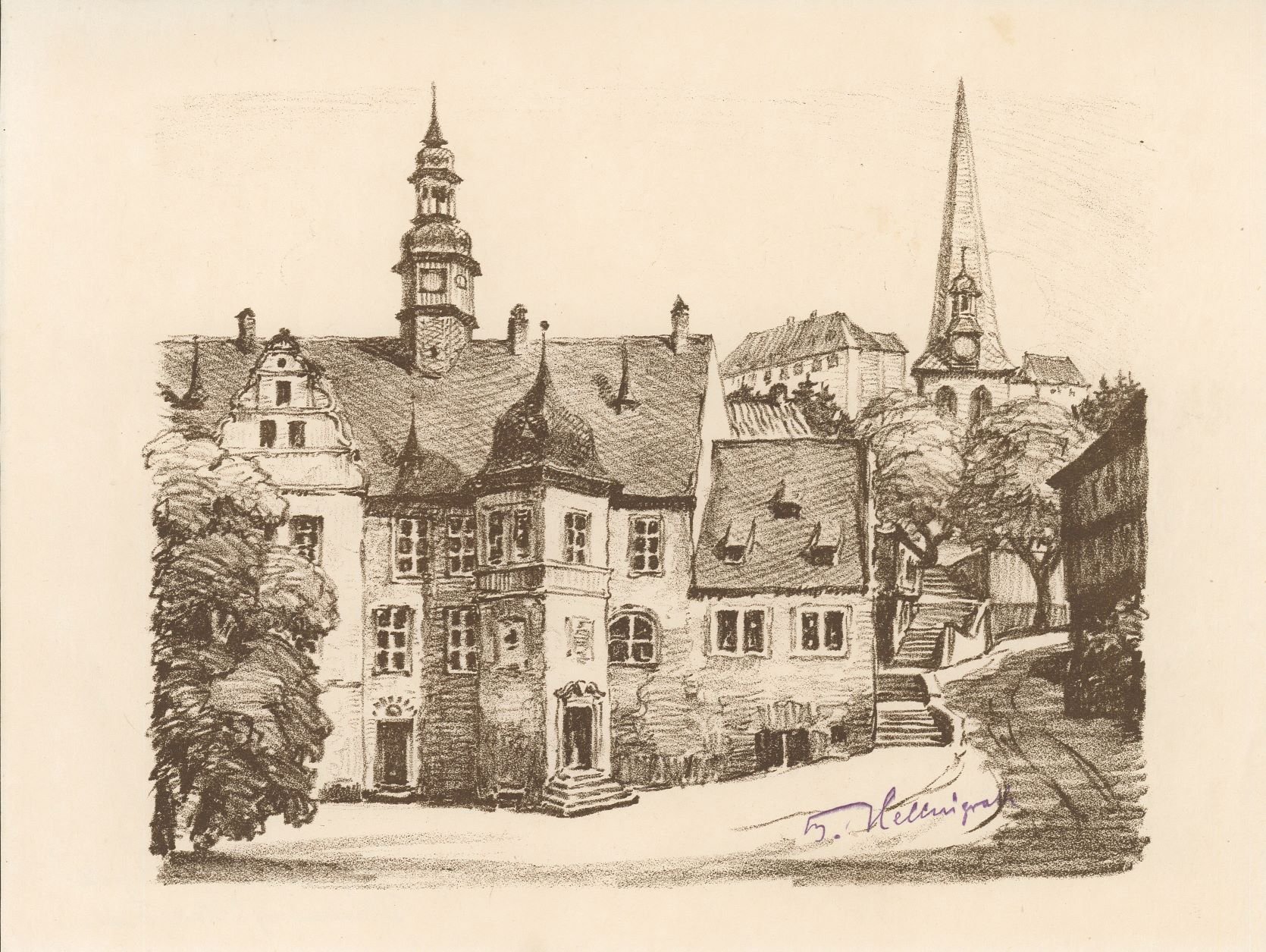 Blankenburg - Rathaus (Harzmuseum Wernigerode CC BY-NC-SA)