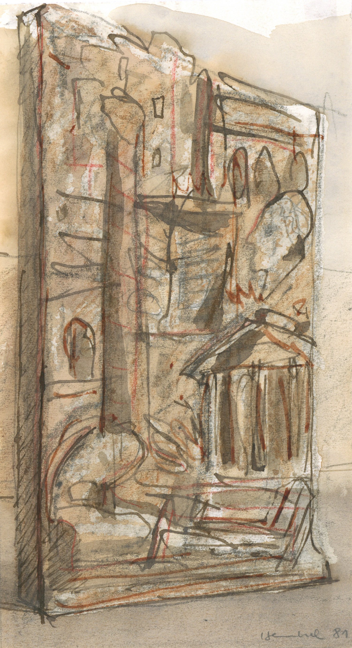 Entwurfsskizze Relief (Winckelmann-Museum Stendal CC BY-NC-SA)