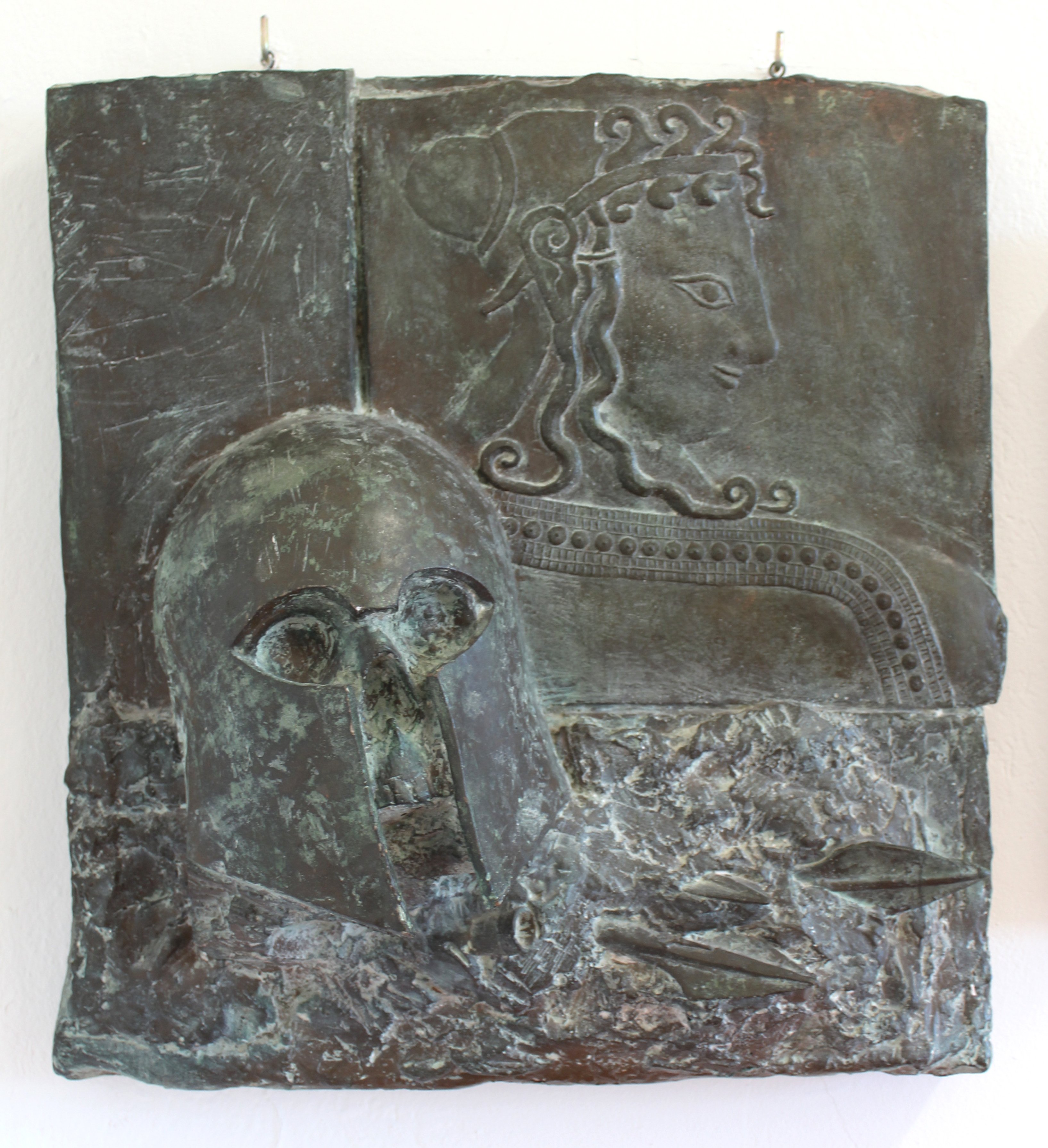 Troja: Totenkopf im Helm (Winckelmann-Museum Stendal CC BY-NC-SA)