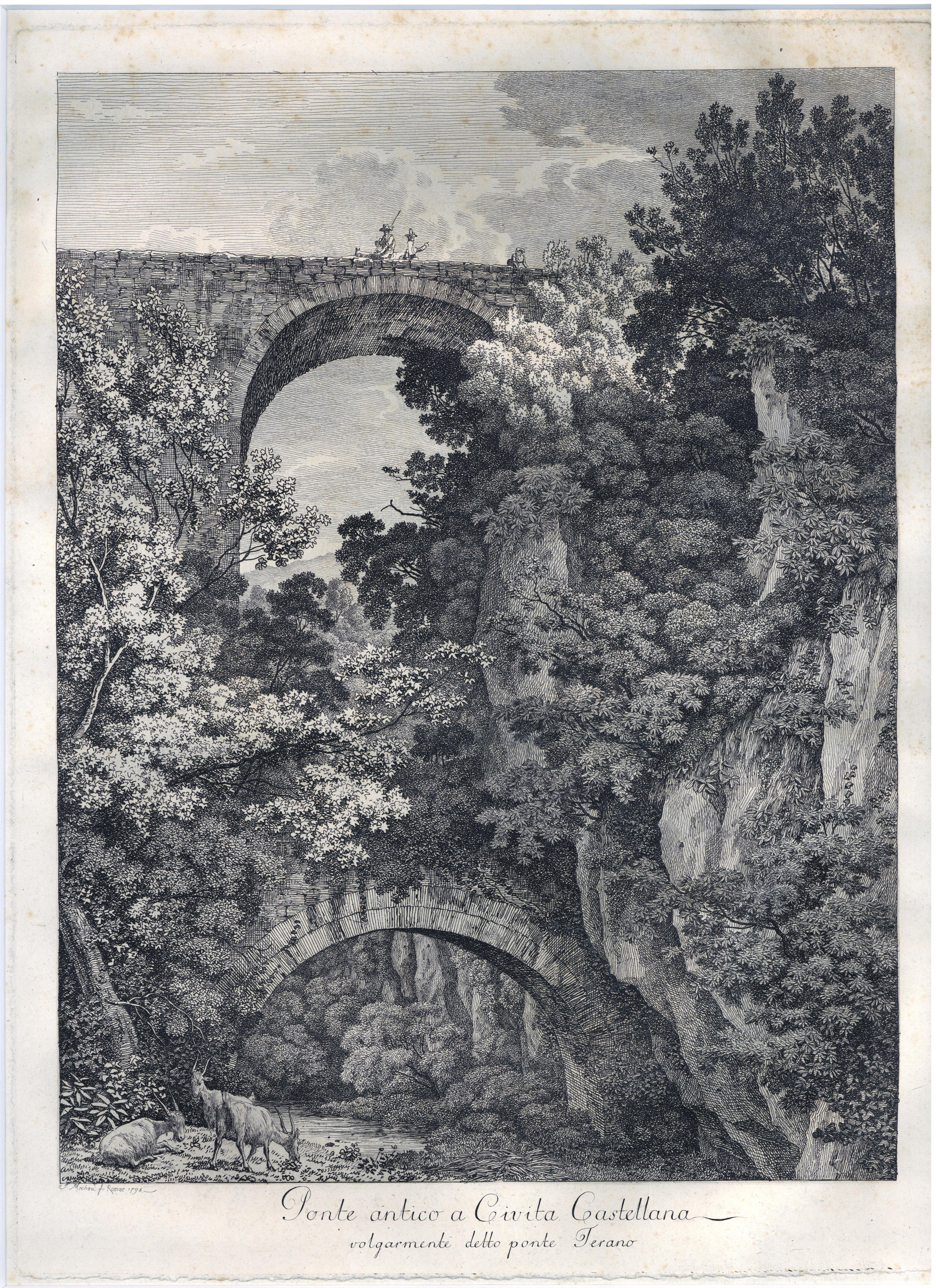 Ponte antico a Civita Castellana, volgarmente detto ponte Terano (Winckelmann-Museum Stendal CC BY-NC-SA)