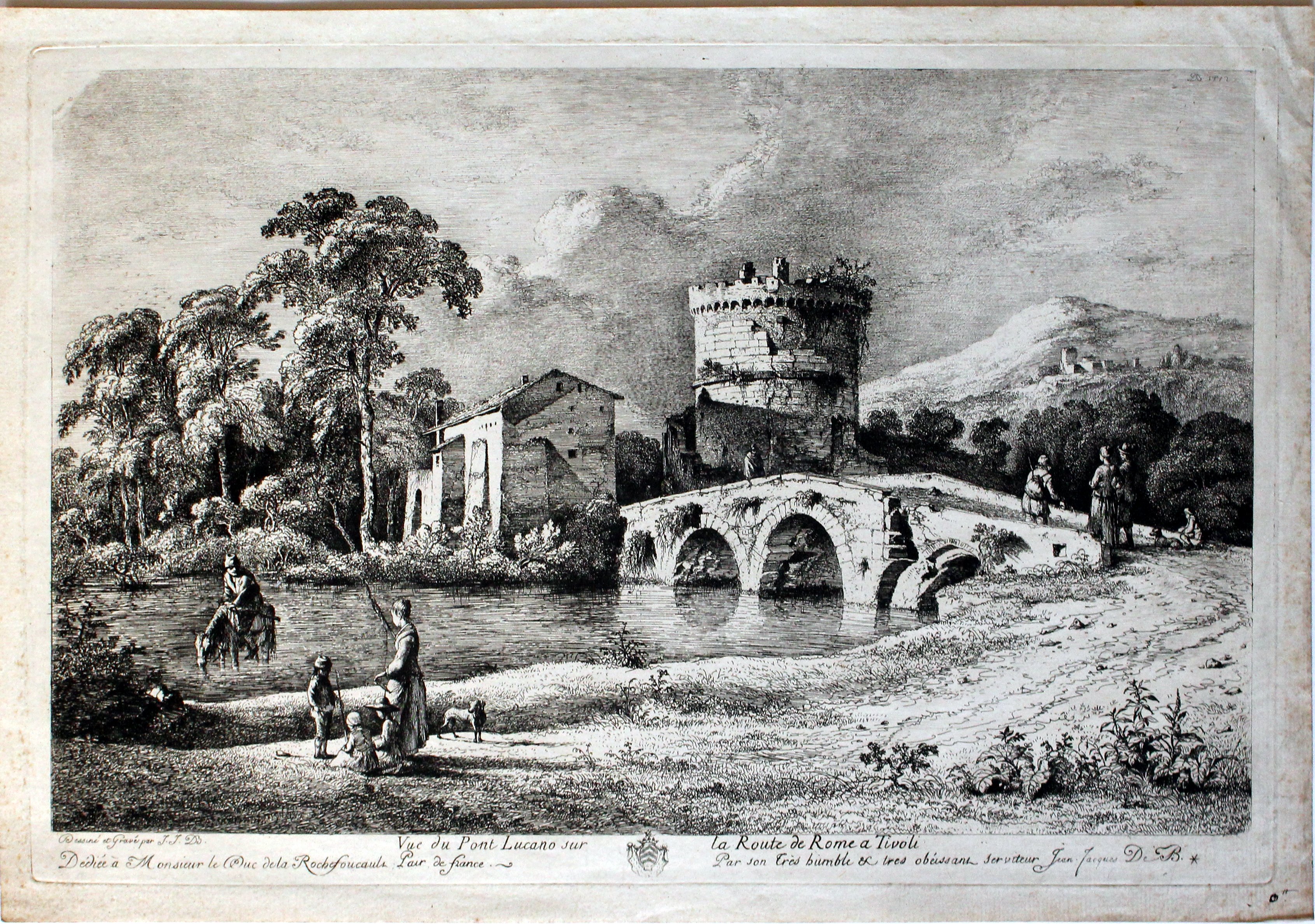 Vue du Pont Lucano sur la Route de Rome a Tivoli (Winckelmann-Museum Stendal CC BY-NC-SA)