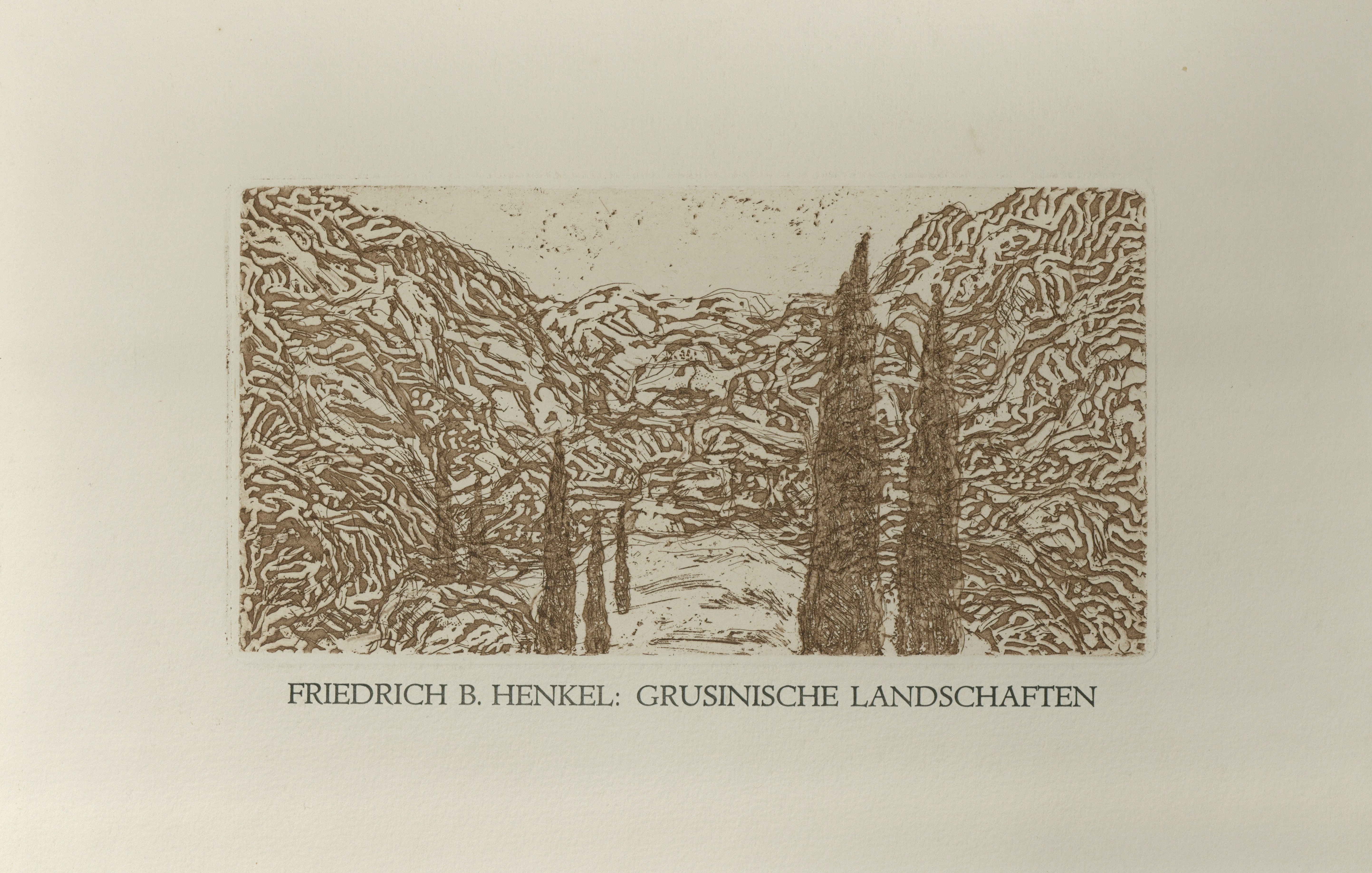 Mappe "Grusinische Landschaften"; Kleine Schlucht (Winckelmann-Museum Stendal CC BY-NC-SA)