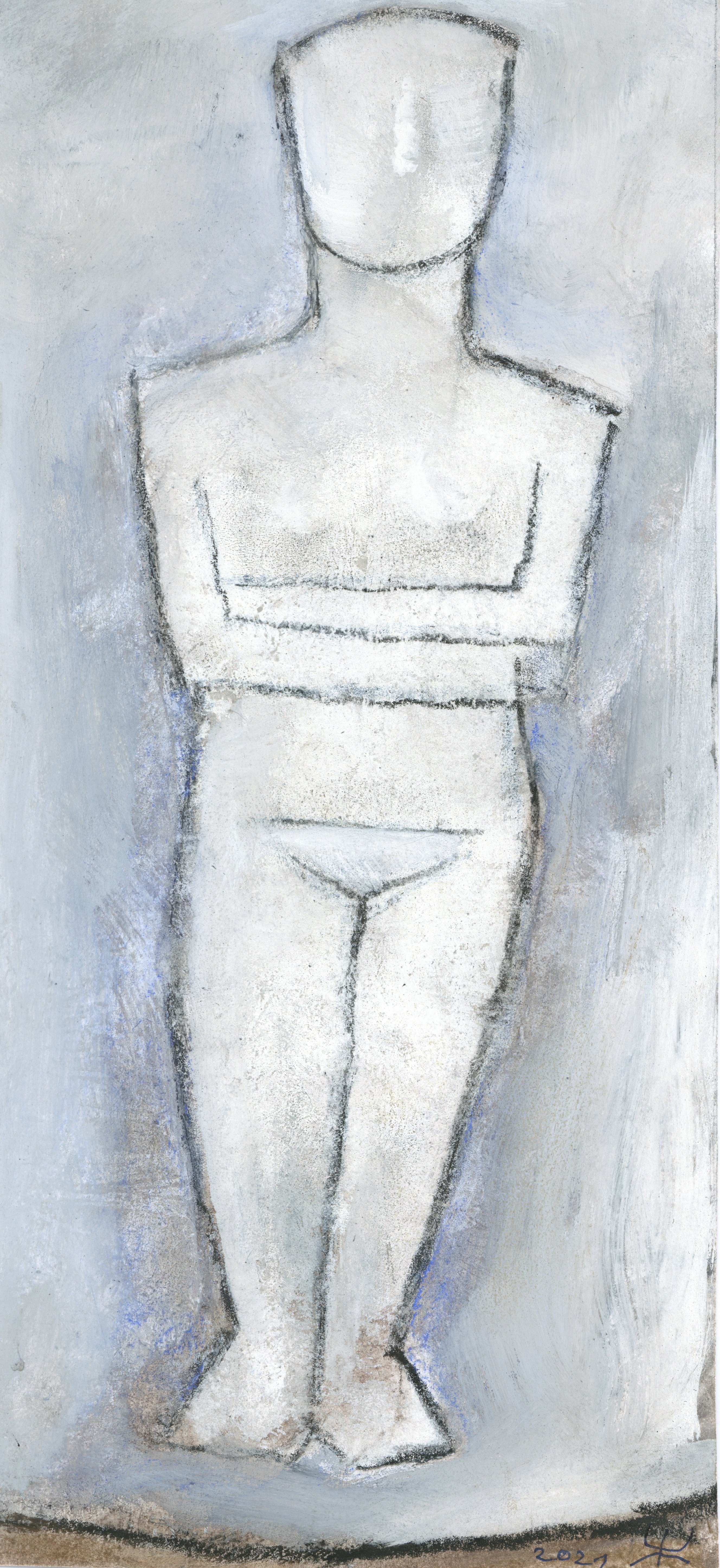 Kykladisches Idol (Winckelmann-Museum Stendal CC BY-NC-SA)