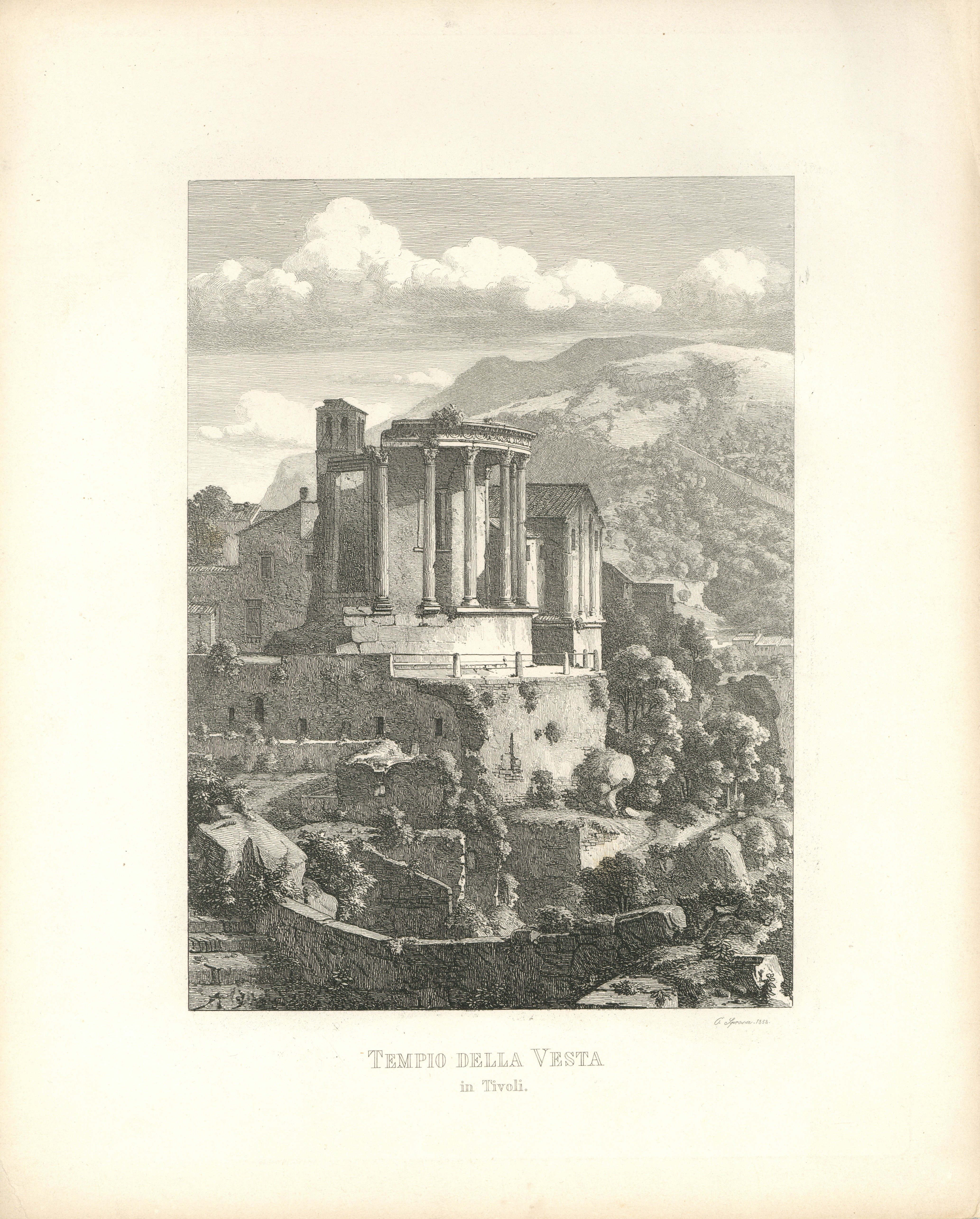 Tempio di Vesta in Tivoli (Winckelmann-Museum Stendal CC BY-NC-SA)
