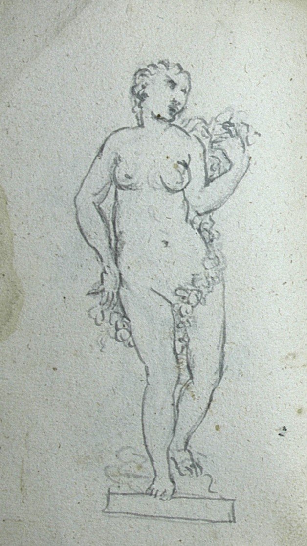 unbekleidete Frau mit Blattgirlande (Winckelmann-Museum Stendal CC BY-NC-SA)