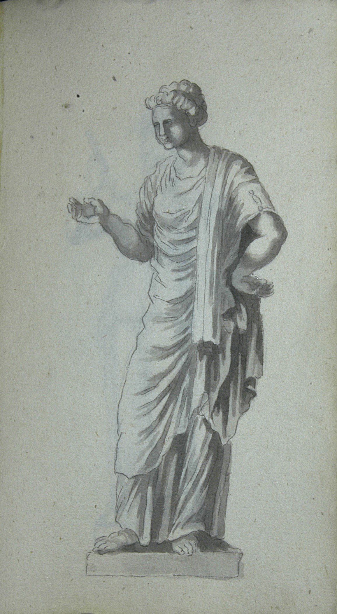 weibliche Figur mit in der Seite gestützter Hand (Winckelmann-Museum Stendal CC BY-NC-SA)