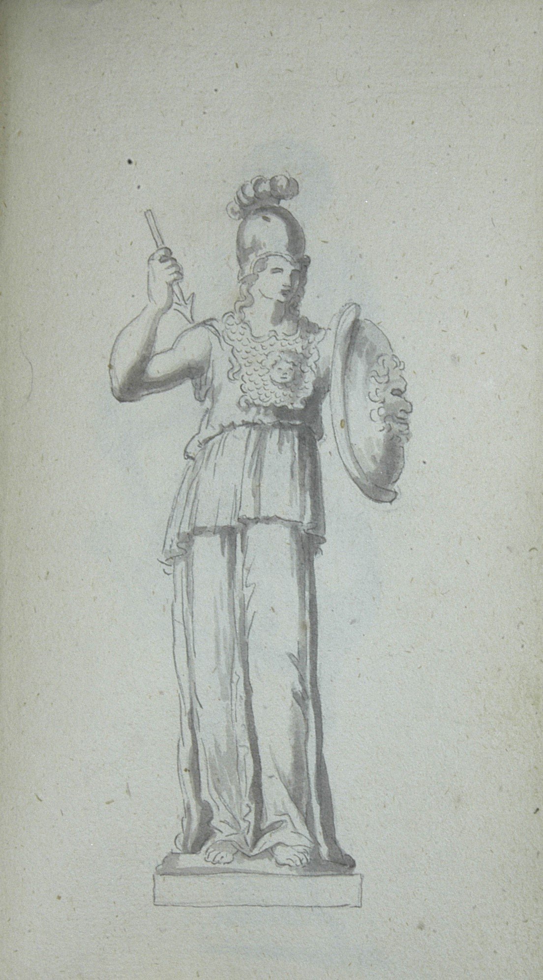 Athene, Schild mit Gorgonenhaupt tragend (Winckelmann-Museum Stendal CC BY-NC-SA)