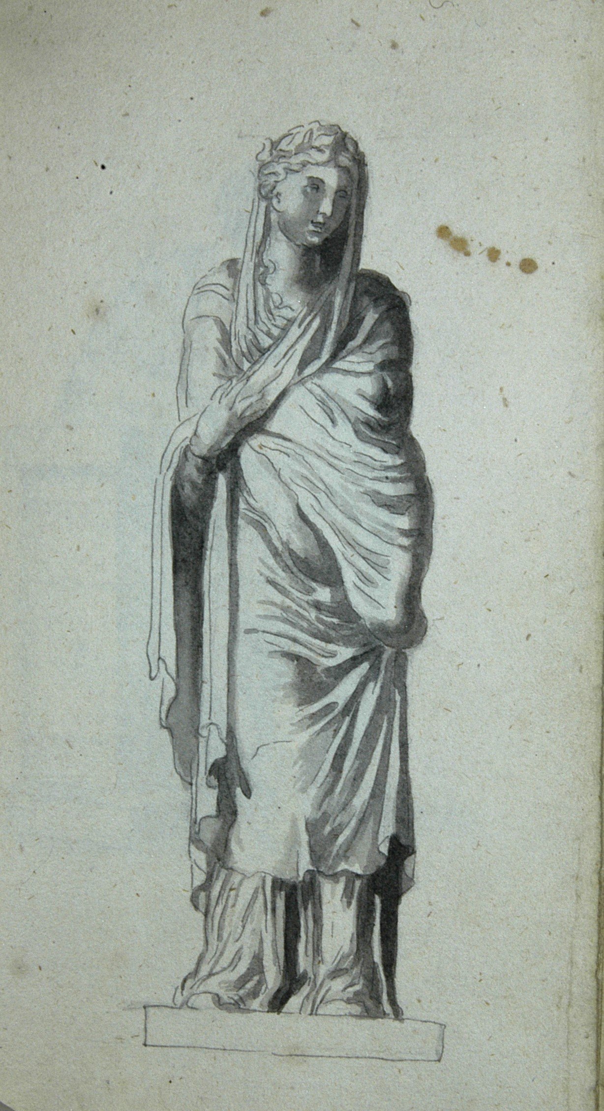 junge Frau, capite velato und in langes Gewand gehüllt (Winckelmann-Museum Stendal CC BY-NC-SA)