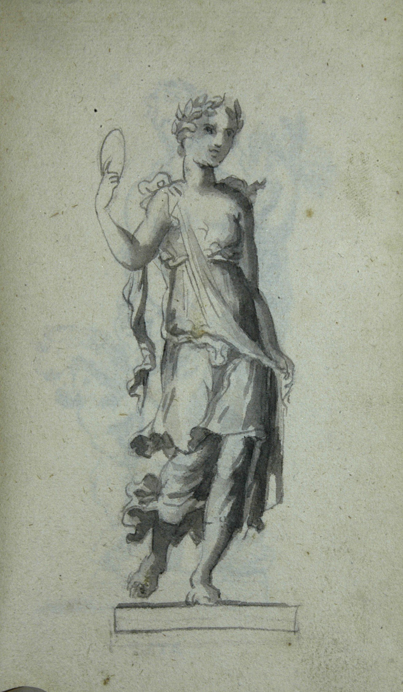 Junge Frau mit Spiegel und Kranz (Aphrodite?) (Winckelmann-Museum Stendal CC BY-NC-SA)