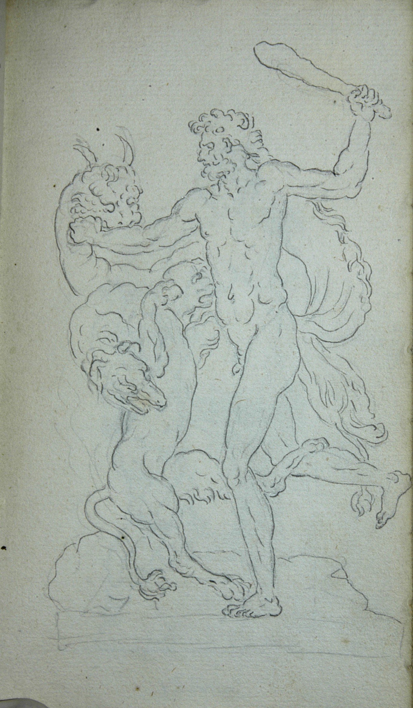 Herakles und Kerberos (Winckelmann-Museum Stendal CC BY-NC-SA)