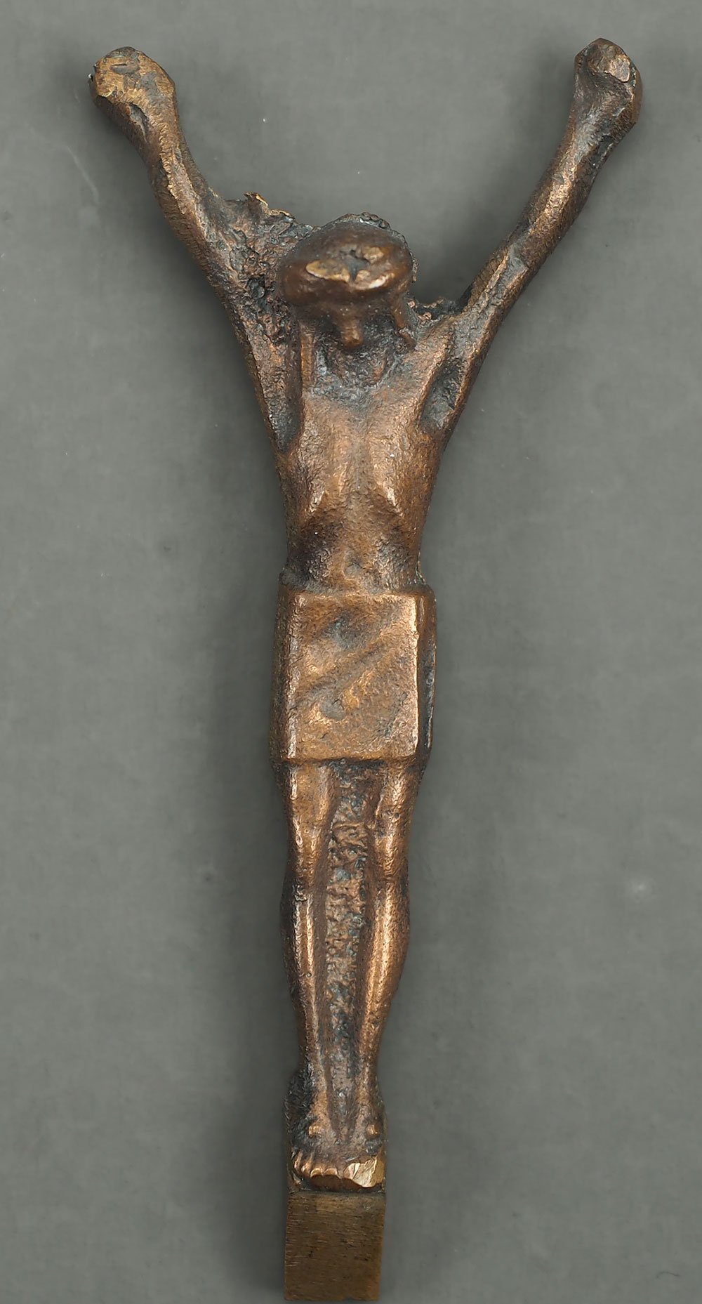 Bronzeplastik, gekreuzigter Jesus, Variante 2 (Museum Weißenfels - Schloss Neu-Augustusburg CC BY-NC-SA)