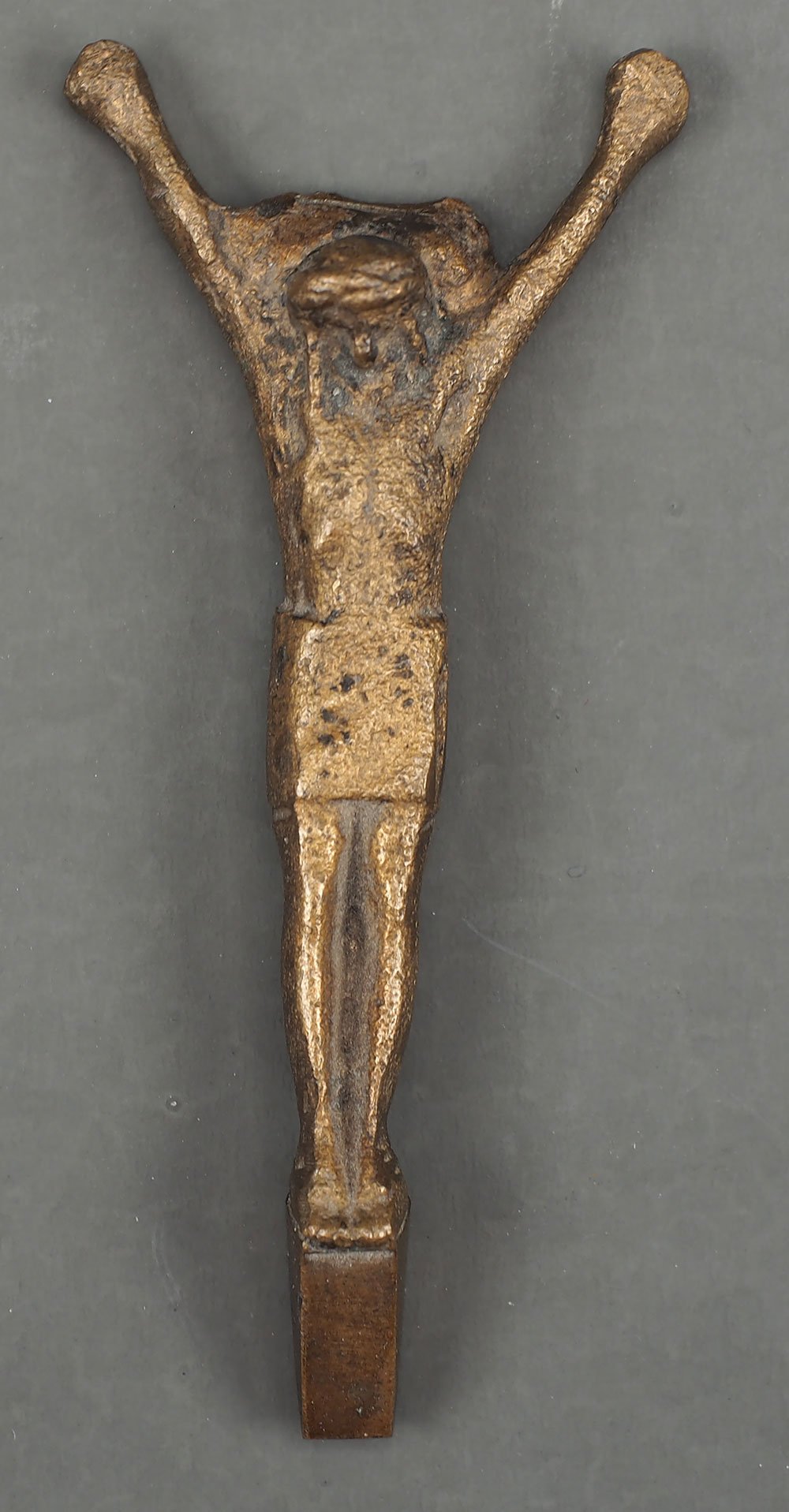 Bronzeplastik, gekreuzigter Jesus, Variante 2 (Museum Weißenfels - Schloss Neu-Augustusburg CC BY-NC-SA)