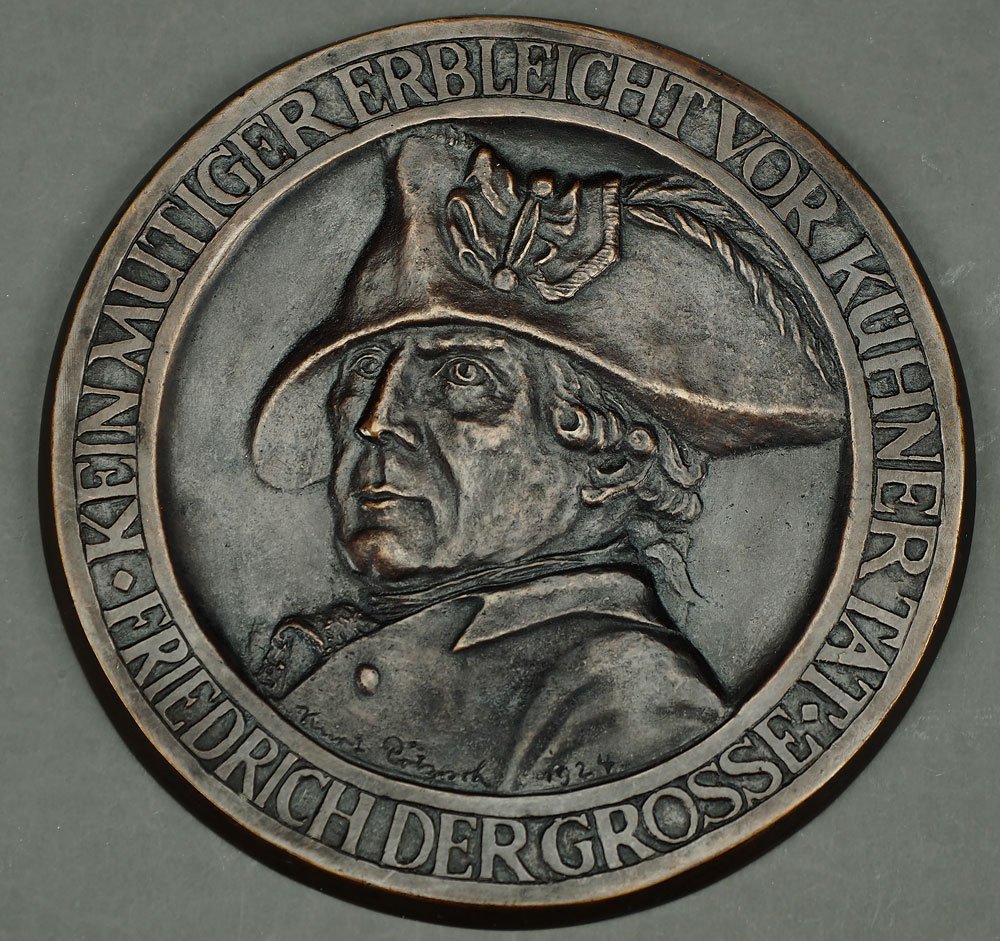 Plakette Friedrich II. von Preußen (Museum Weißenfels - Schloss Neu-Augustusburg CC BY-NC-SA)