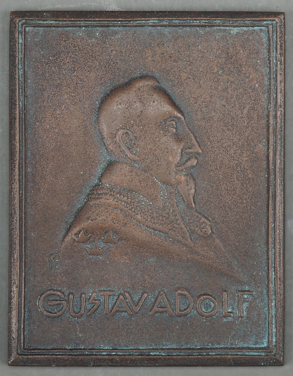 Bronzeplakette Gustav II. Adolf, König von Schweden (Museum Weißenfels - Schloss Neu-Augustusburg CC BY-NC-SA)