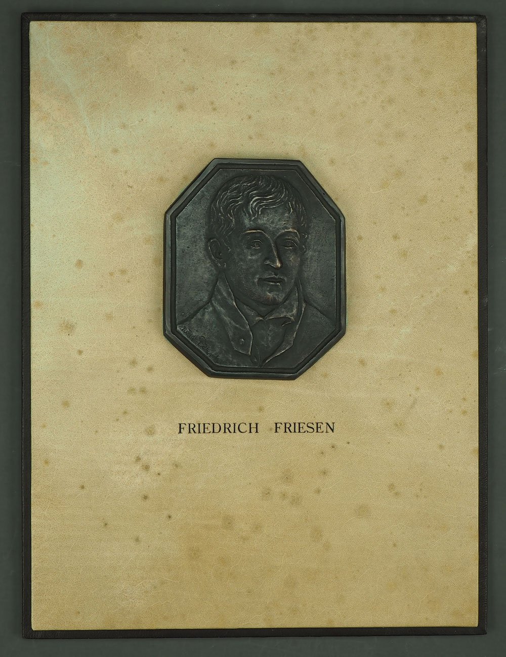 Bronzeplakette Karl Friedrich Friesen (Museum Weißenfels - Schloss Neu-Augustusburg CC BY-NC-SA)