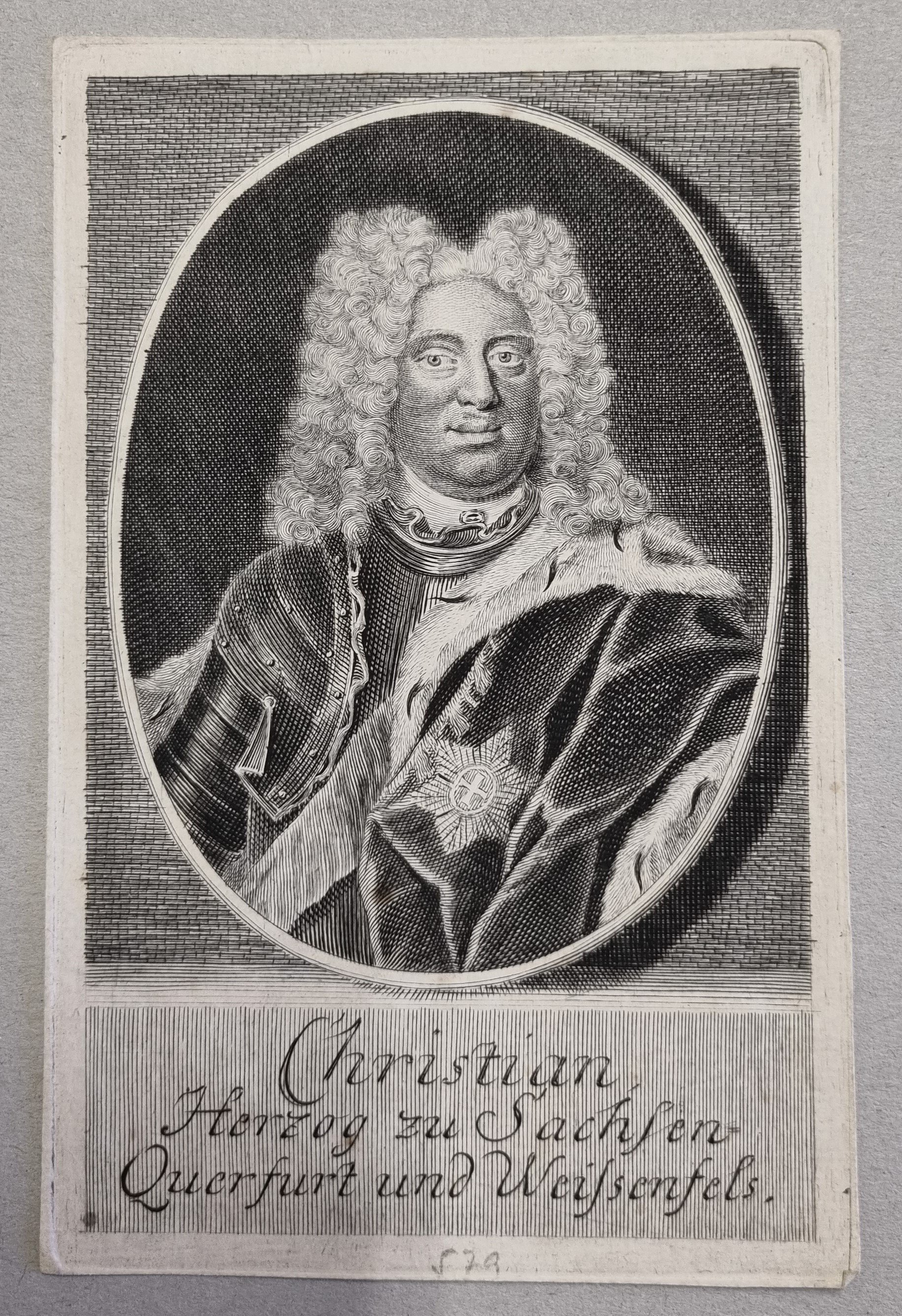 Porträt von Christian Herzog von Sachsen Weißenfels und Querfurt (Museum Weißenfels - Schloss Neu-Augustusburg CC BY-NC-SA)