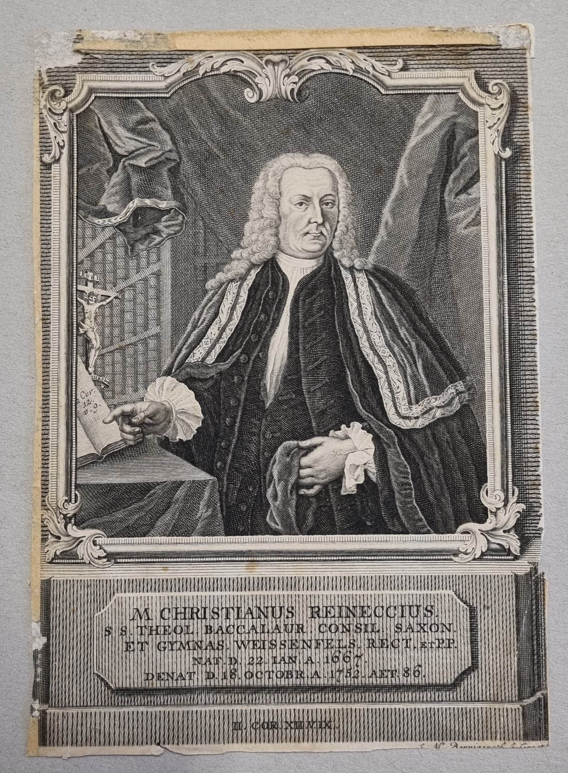 Porträt von Christian Reineccius (Museum Weißenfels - Schloss Neu-Augustusburg CC BY-NC-SA)