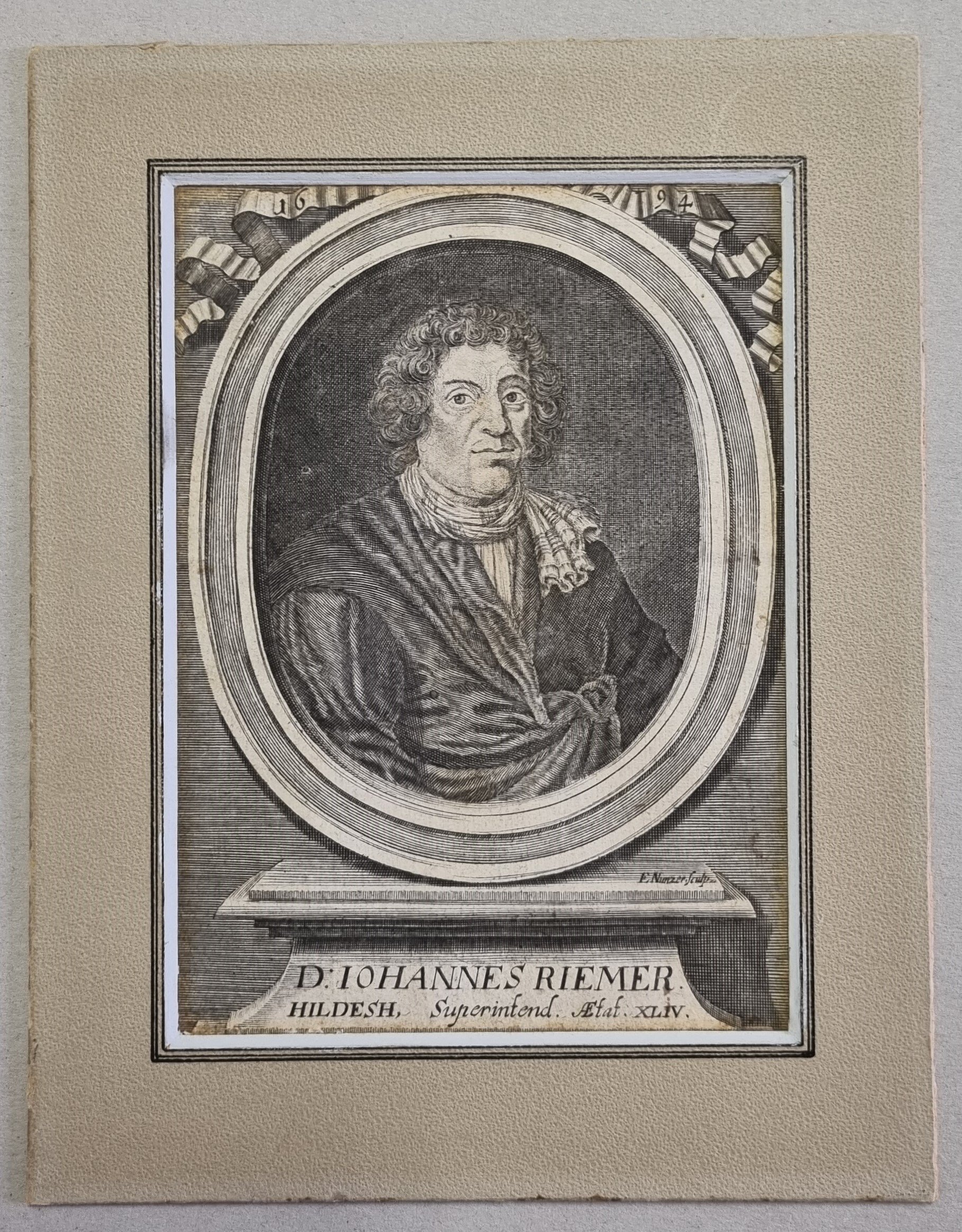 Porträt von Johannes Riemer (Museum Weißenfels - Schloss Neu-Augustusburg CC BY-NC-SA)