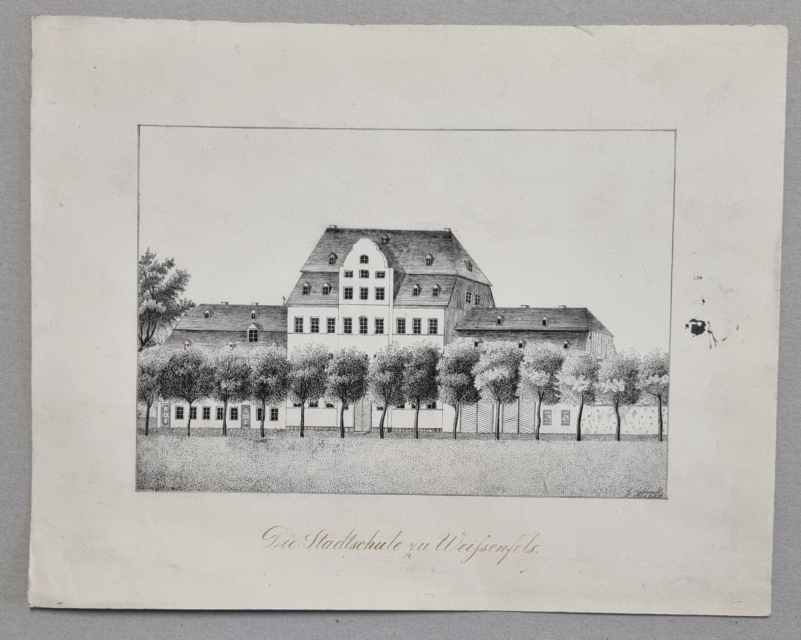 Die Stadtschule zu Weißenfels (Museum Weißenfels - Schloss Neu-Augustusburg CC BY-NC-SA)