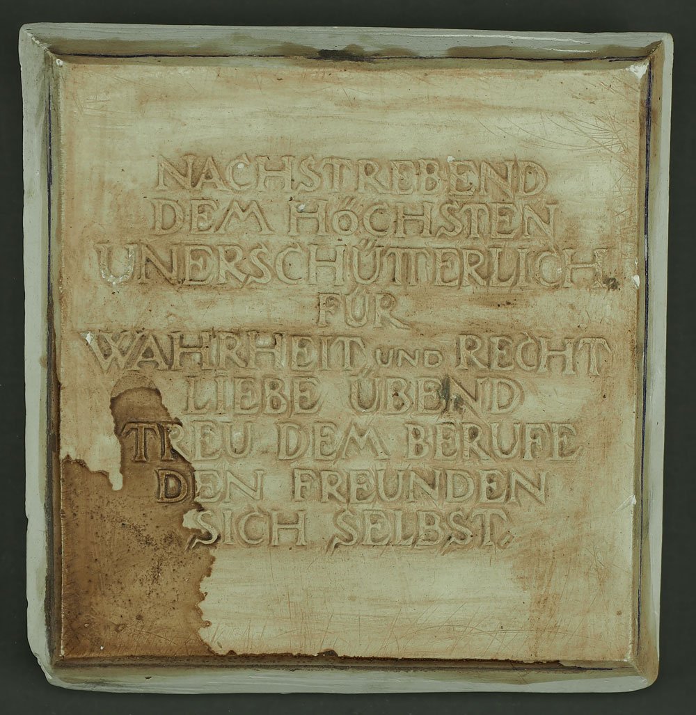 Gipsabguss einer Plakette Vorderseite Kurt Pötzsch (Museum Weißenfels - Schloss Neu-Augustusburg CC BY-NC-SA)
