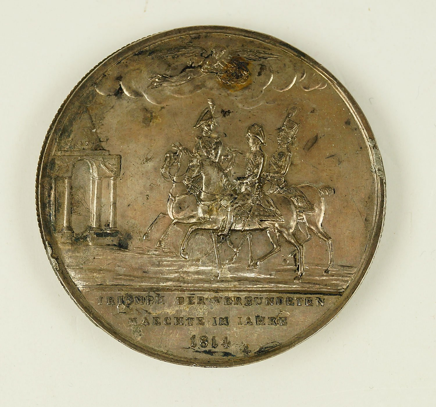 Schraubmedaille, Befreiungskriege, 1814 (Museum Weißenfels - Schloss Neu-Augustusburg CC BY-NC-SA)