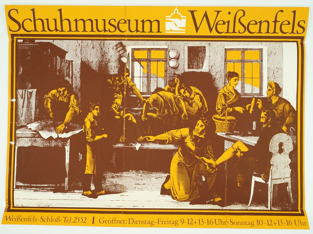 Plakat zur Schuhaustellung Museum Weißenfels (Museum Weißenfels CC BY-NC-SA)