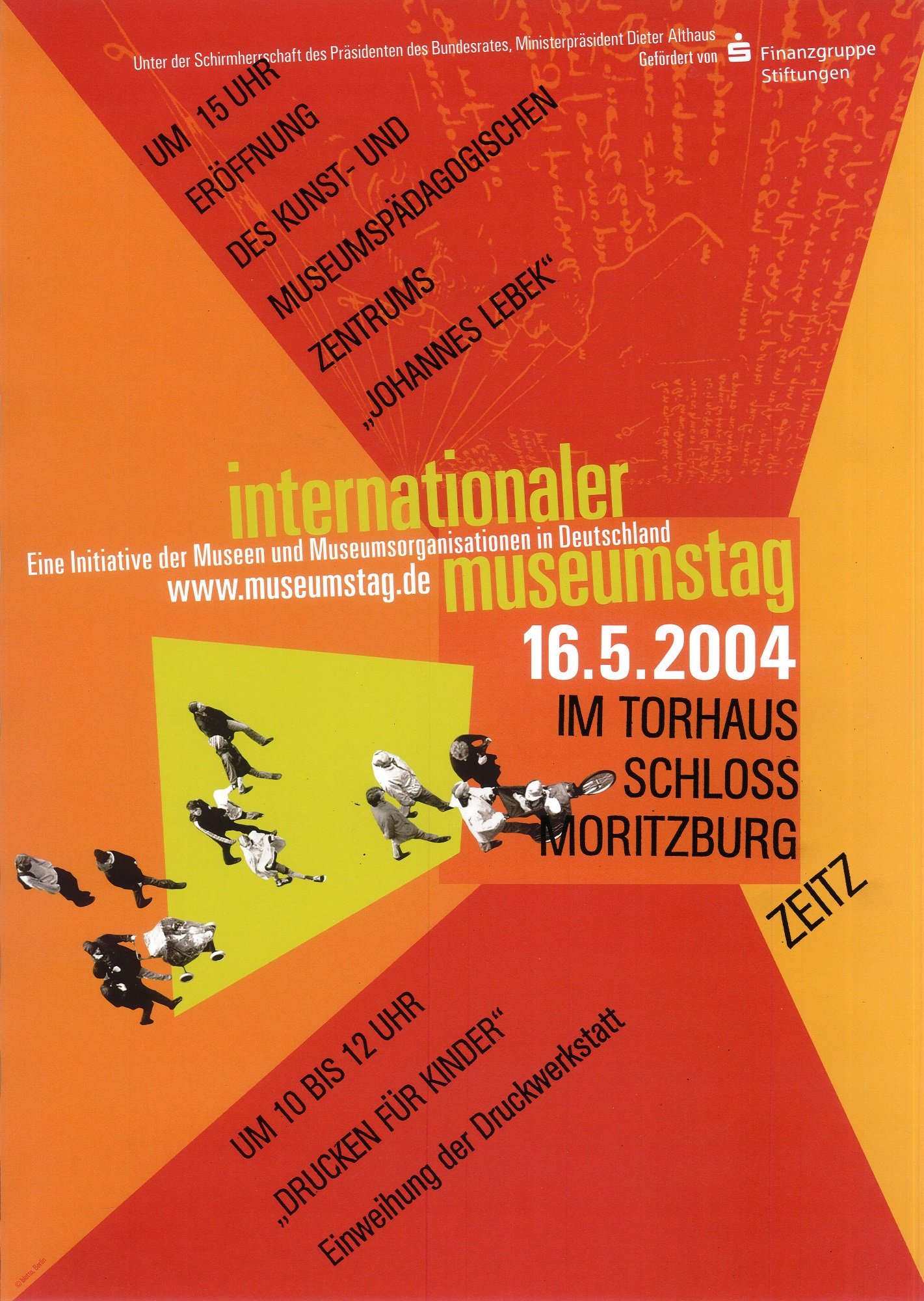 Plakat "Internationaler Museumstag" (Museum Schloss Moritzburg Zeitz RR-R)