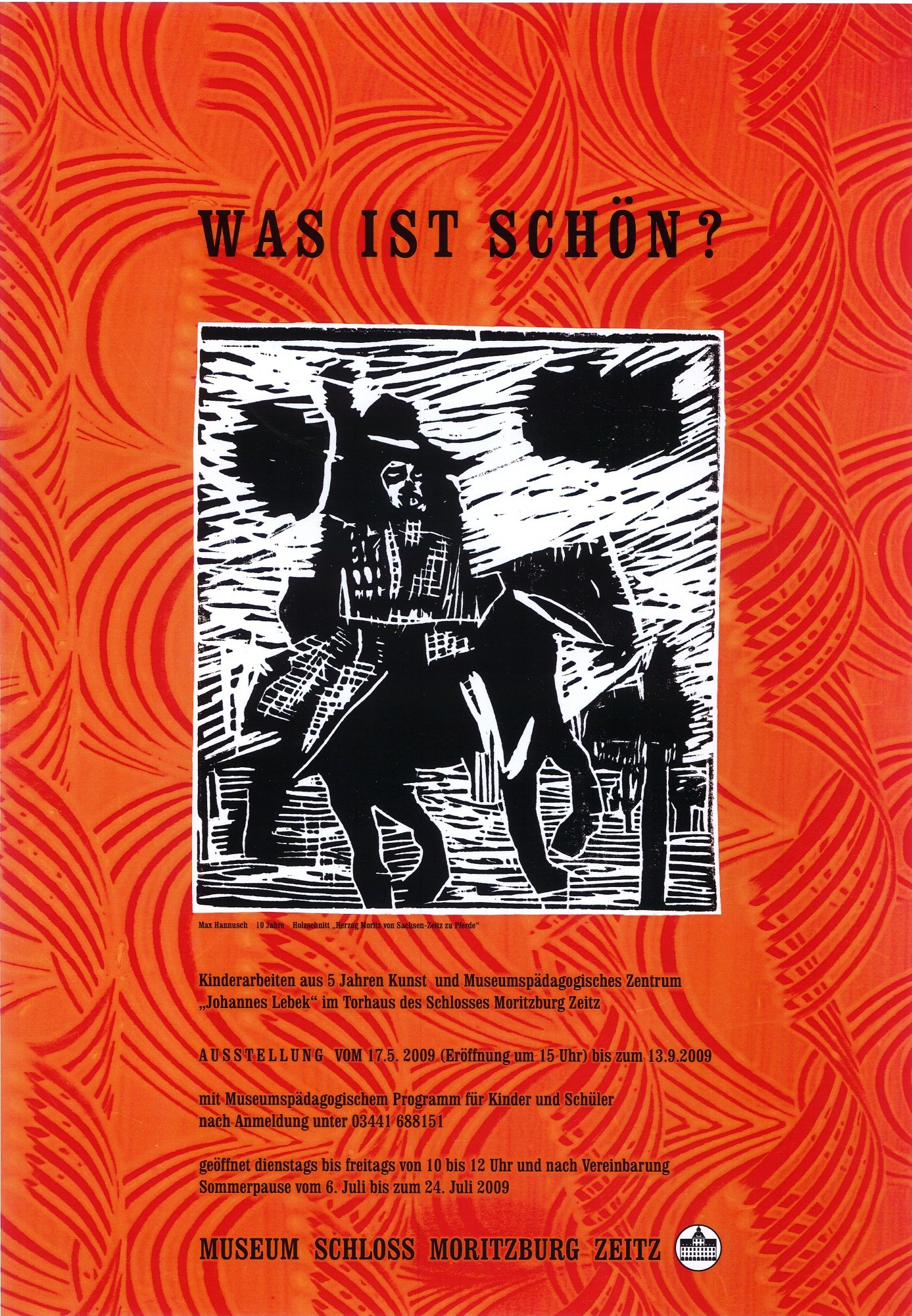 Plakat "Was ist schön?" (Museum Schloss Moritzburg Zeitz RR-R)