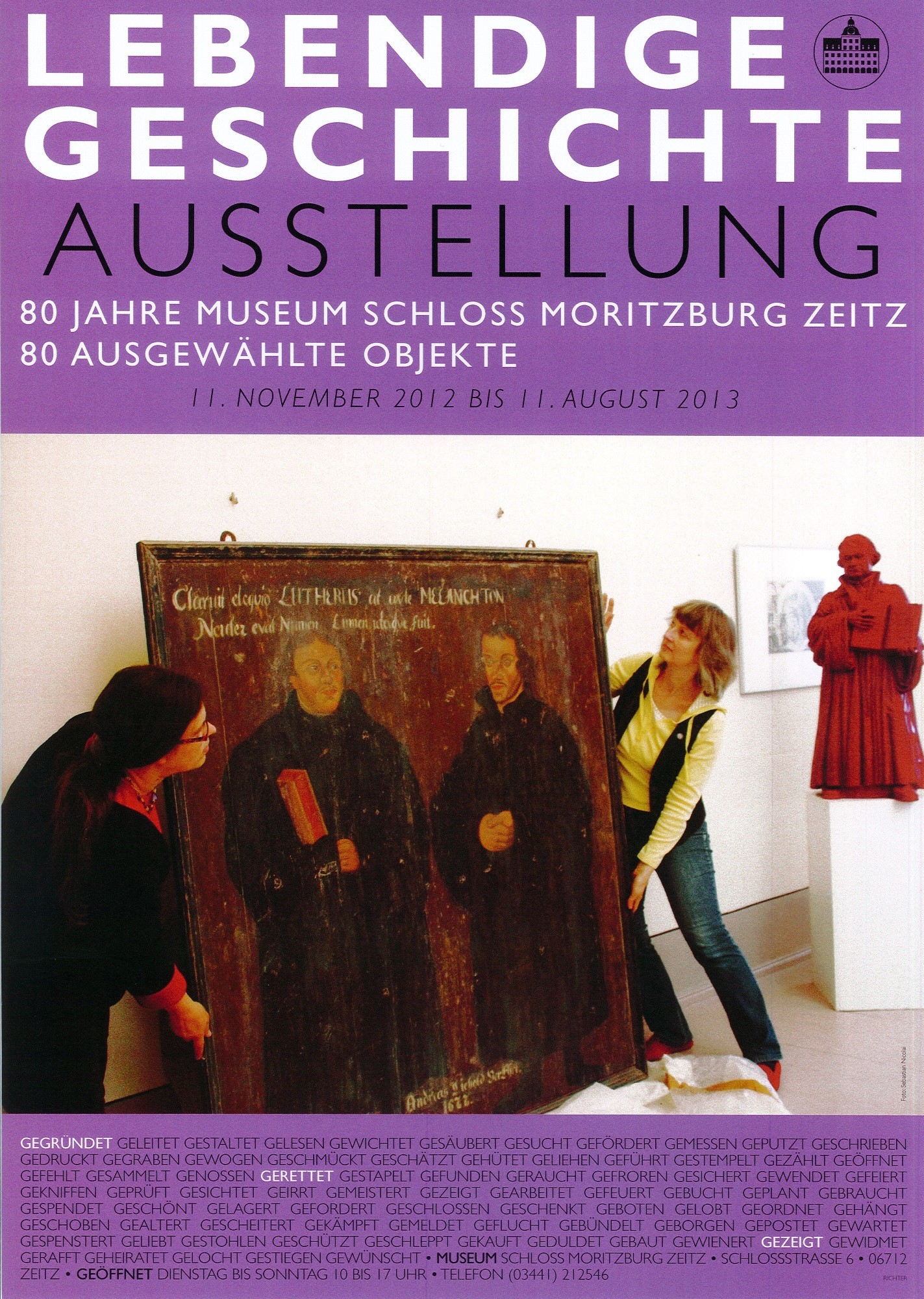 Werbeplakat für Sonderausstellung im Museum Schloss Moritzburg Zeitz (Museum Schloss Moritzburg Zeitz CC BY-NC-SA)