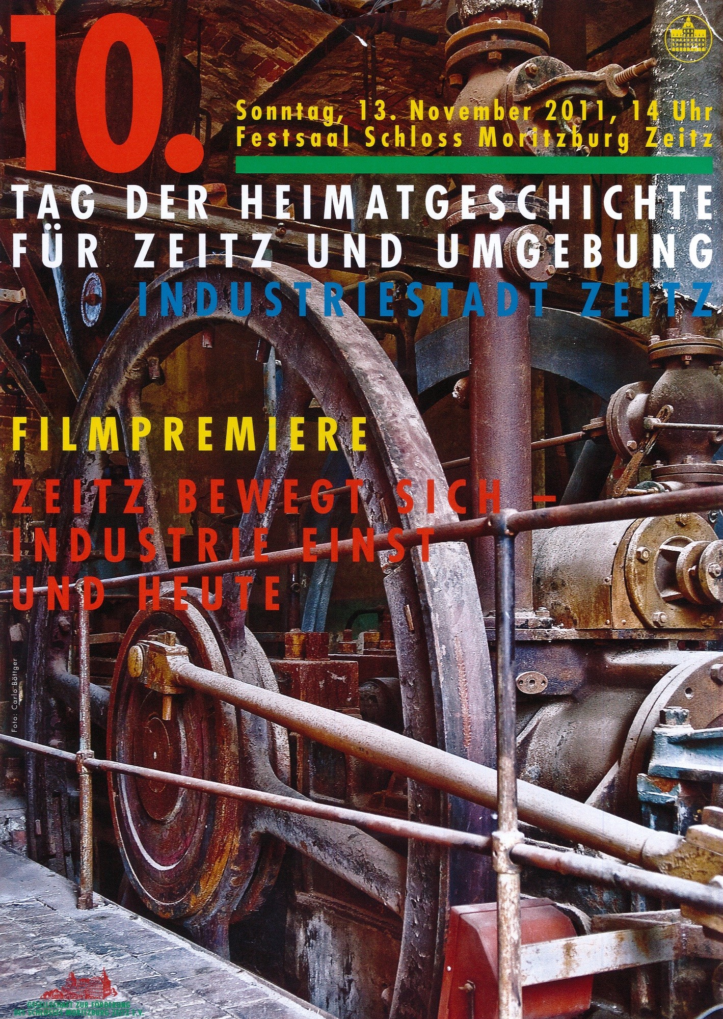 Werbeplakat für 10. Tag der Heimatgeschichte (Museum Schloss Moritzburg Zeitz CC BY-NC-SA)