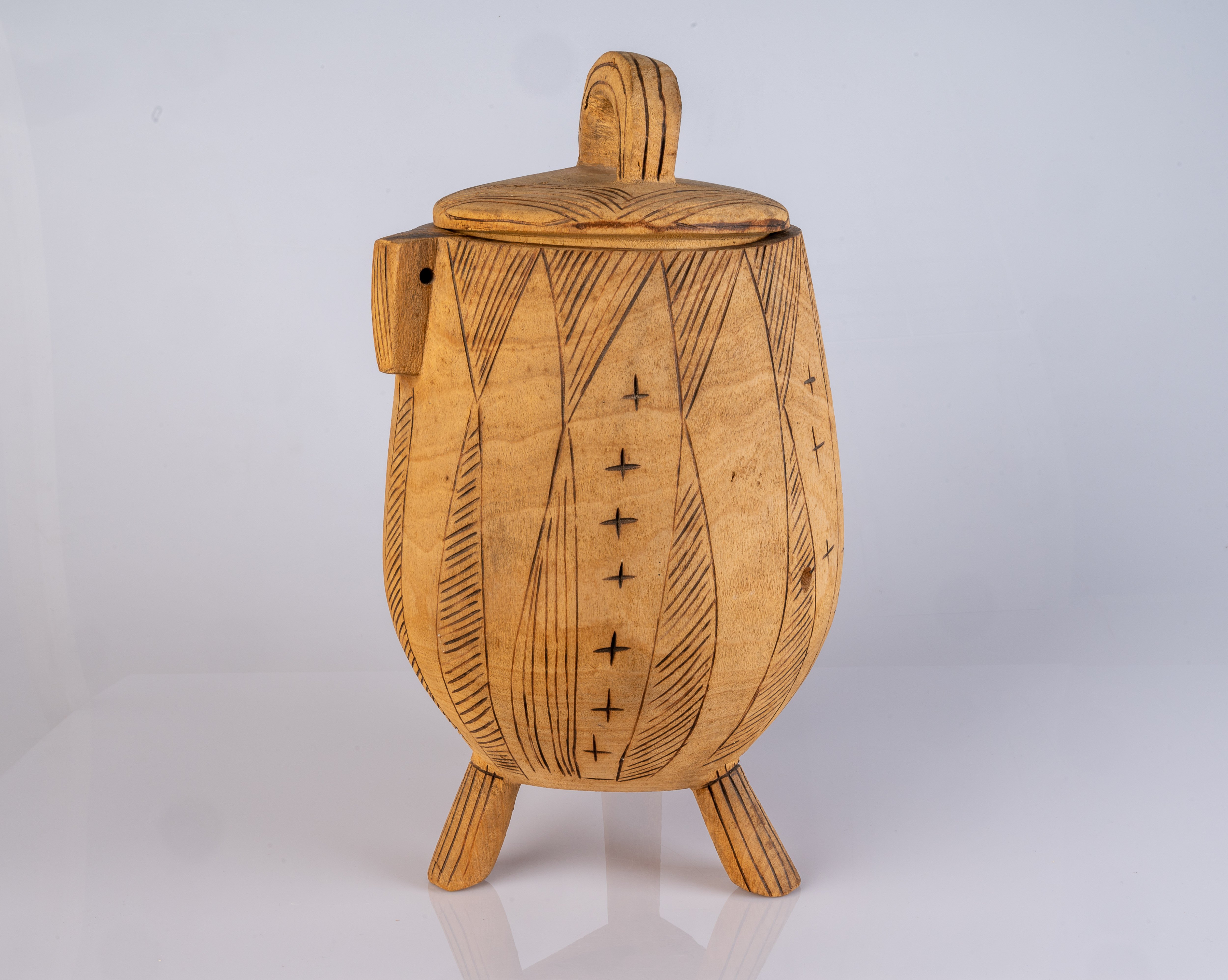 Behälter mit Deckel aus Holz (Spengler-Museum CC BY-NC-SA)