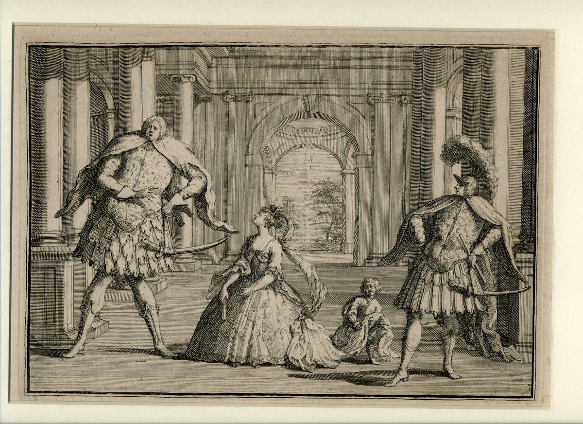 Karikatur zur Aufführung von Händels "Flavio", 1723 (Stiftung Händel-Haus Halle CC BY-NC-SA)