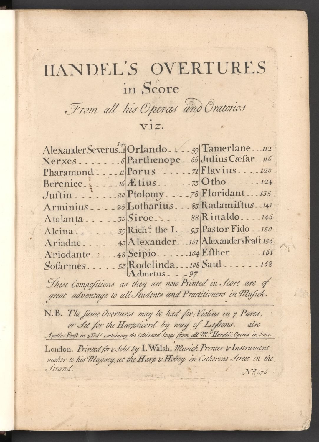 Handel's Overtures in score from all his operas and oratorios (Stiftung Händel-Haus CC BY-NC-SA)