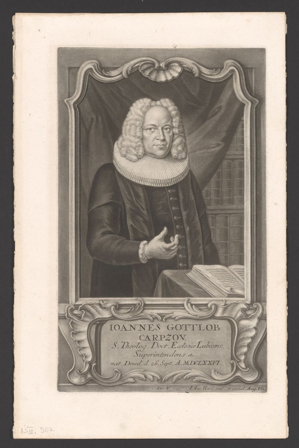 Porträt Johann Gottlob Carpzov (1679-1767) (Stiftung Händel-Haus CC BY-NC-SA)