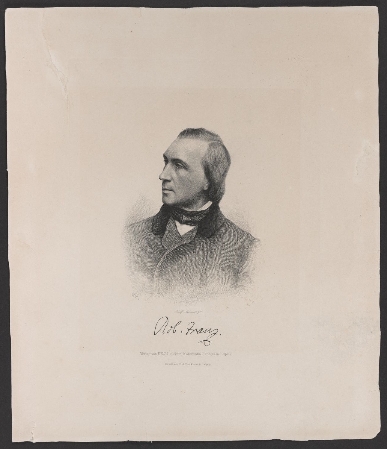 Porträt Robert Franz (1815-1892) (Stiftung Händel-Haus Halle CC BY-NC-SA)