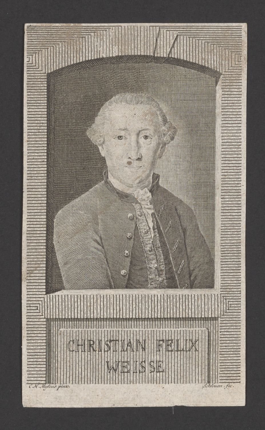 Porträt Christian Felix Weisse (1726-1804) (Stiftung Händel-Haus CC BY-NC-SA)