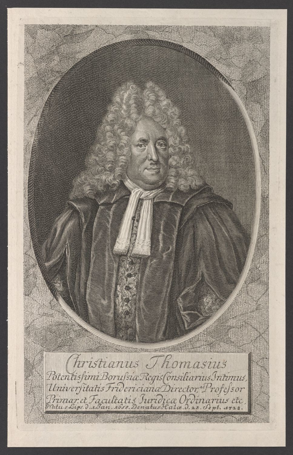 Porträt Christian Thomasius (1655-1728) (Stiftung Händel-Haus Halle CC BY-NC-SA)